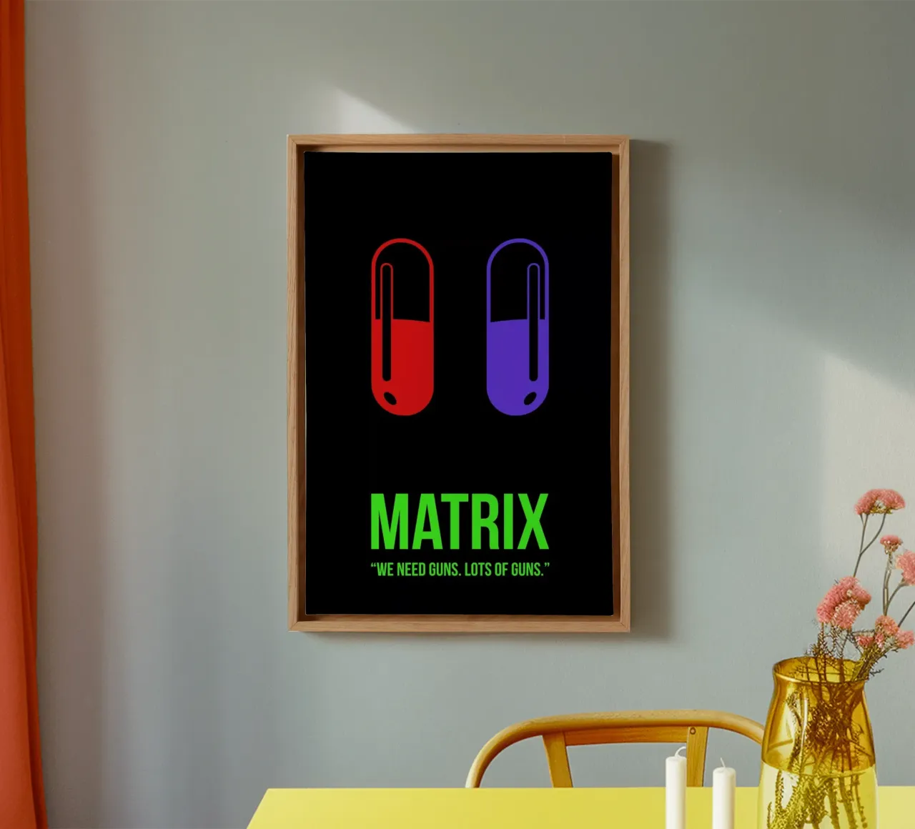 Matrix tela con Cornice a cassetta da Naxart