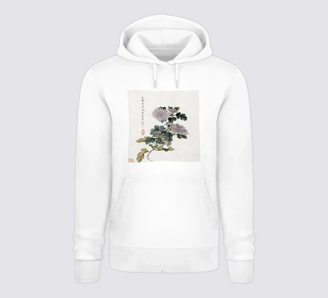 Hu Zhengyan Chrysanthemum - Stampa xilografica cinese d'epoca felpa con cappuccio da ClubArt