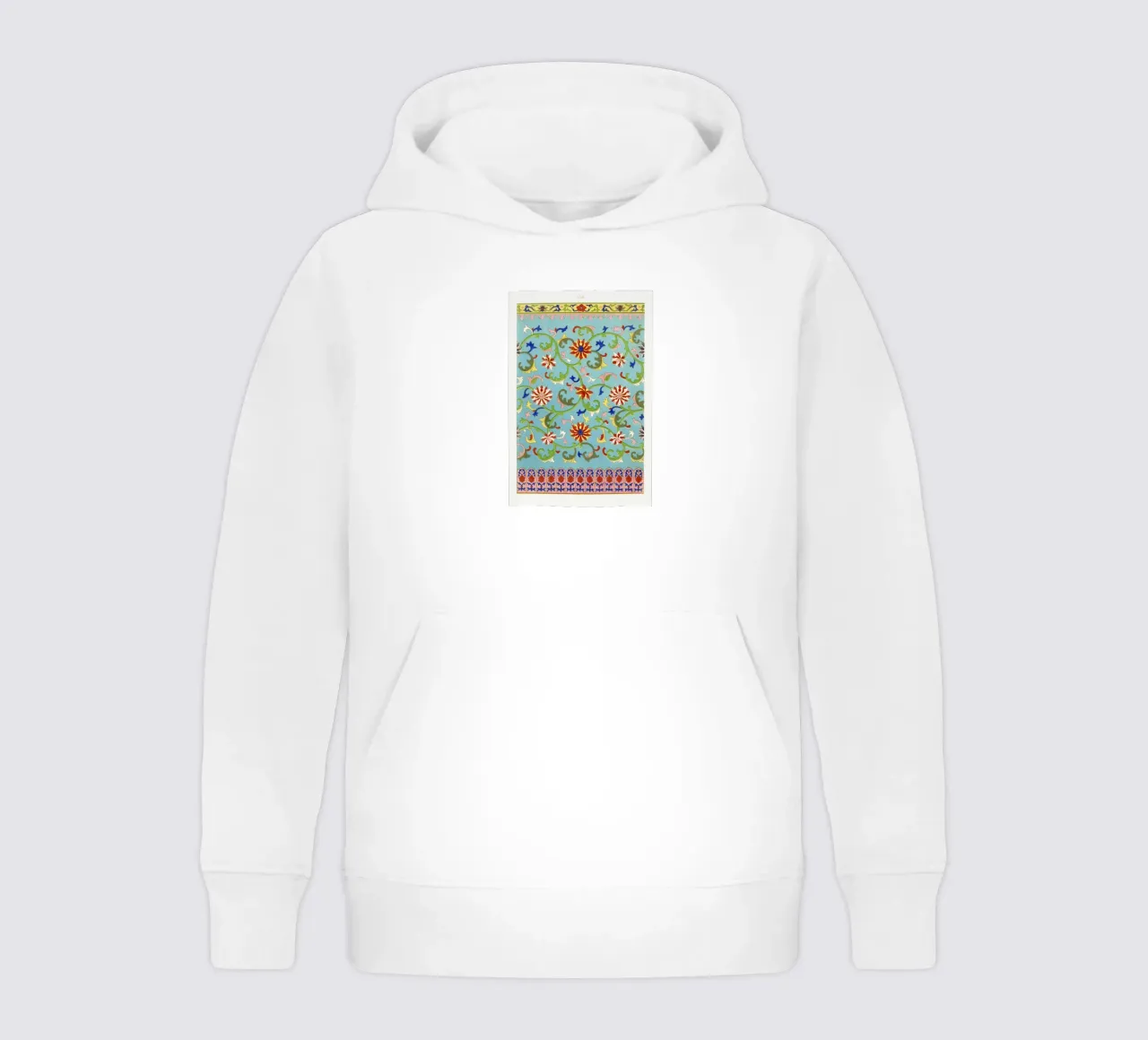 Owen Jones - Vibrant Chinese Floral Ornament Print kids hoodie by ClubArt