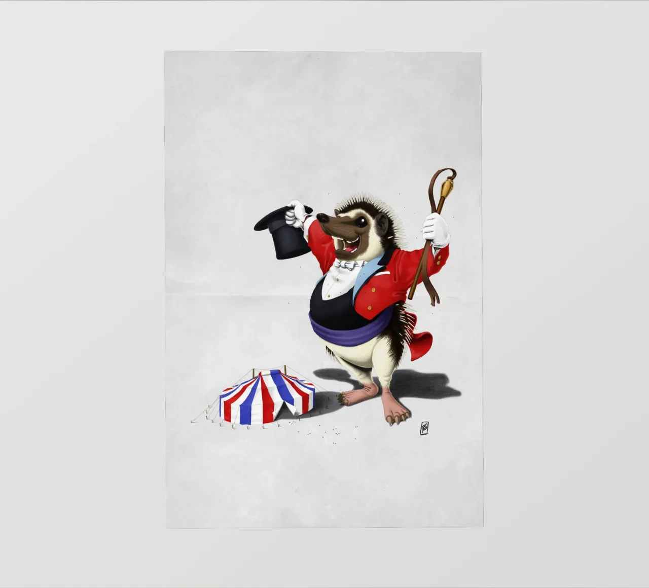 Itching to perform (Wordless) telo in pvc da Rob Art | Illustration