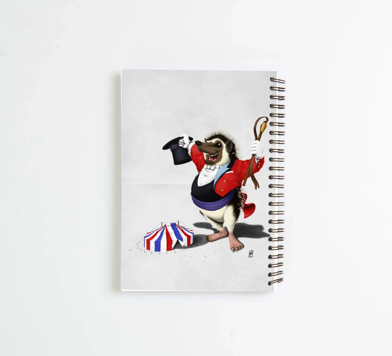 Itching to perform (Wordless) spiral notebook by Rob Art | Illustration