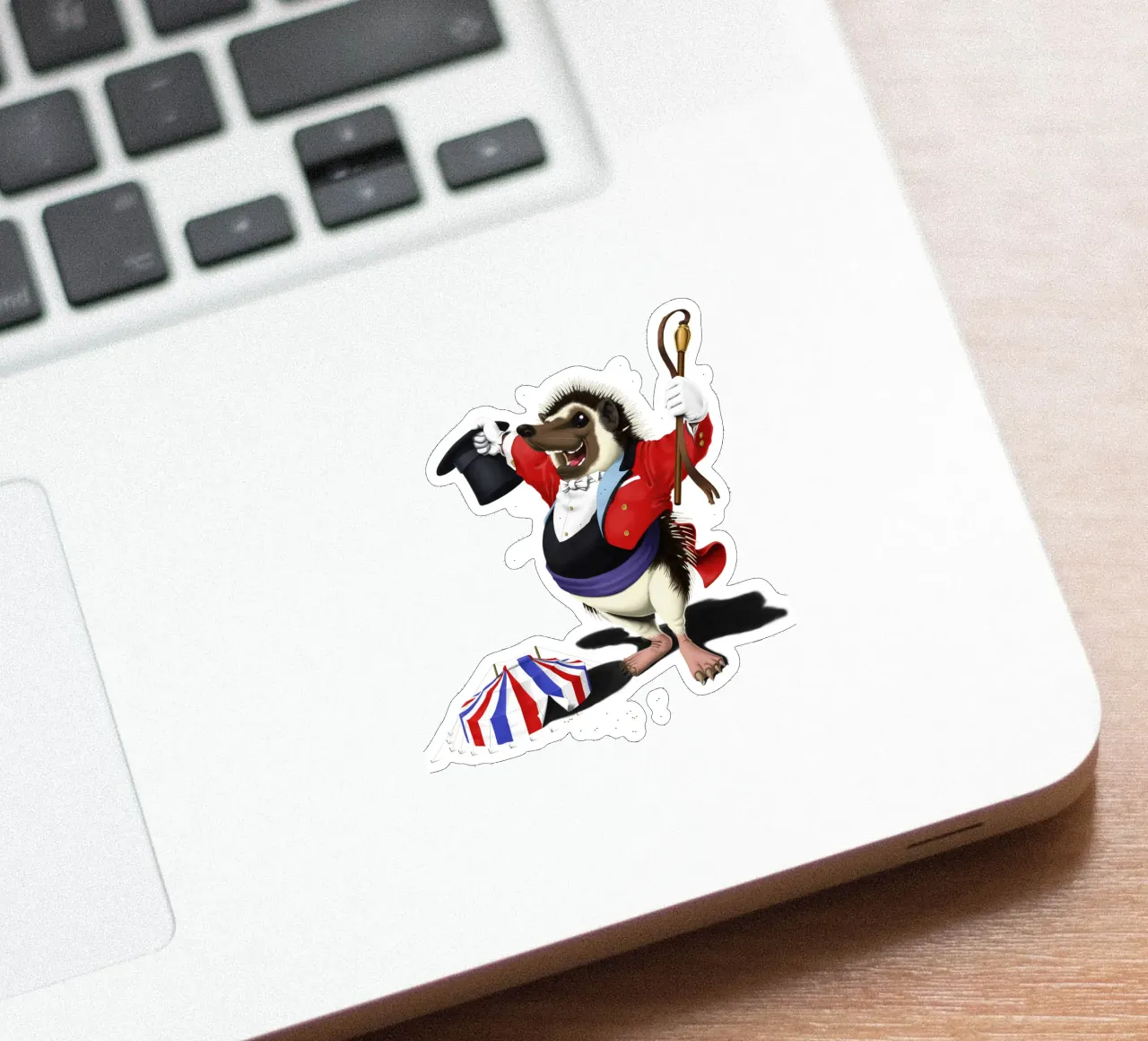 Itching to perform (Wordless) adesivo da Rob Art | Illustration