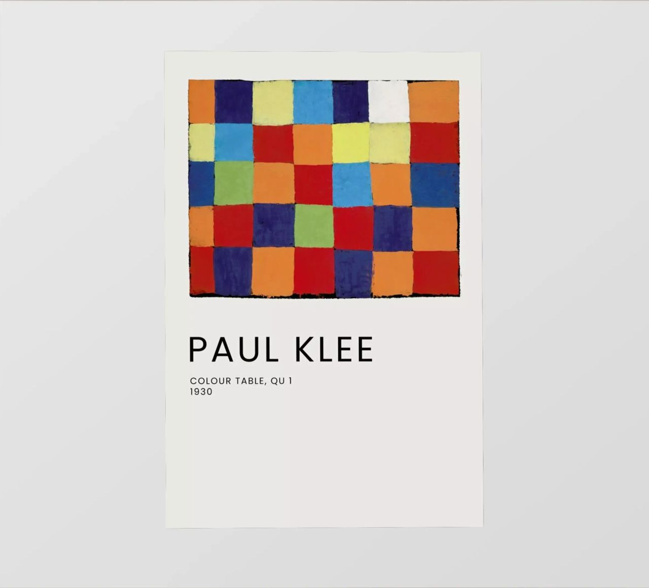 Klee - Colour Table, Qu 1 pellicola backlit da Vintage by JUNIQE