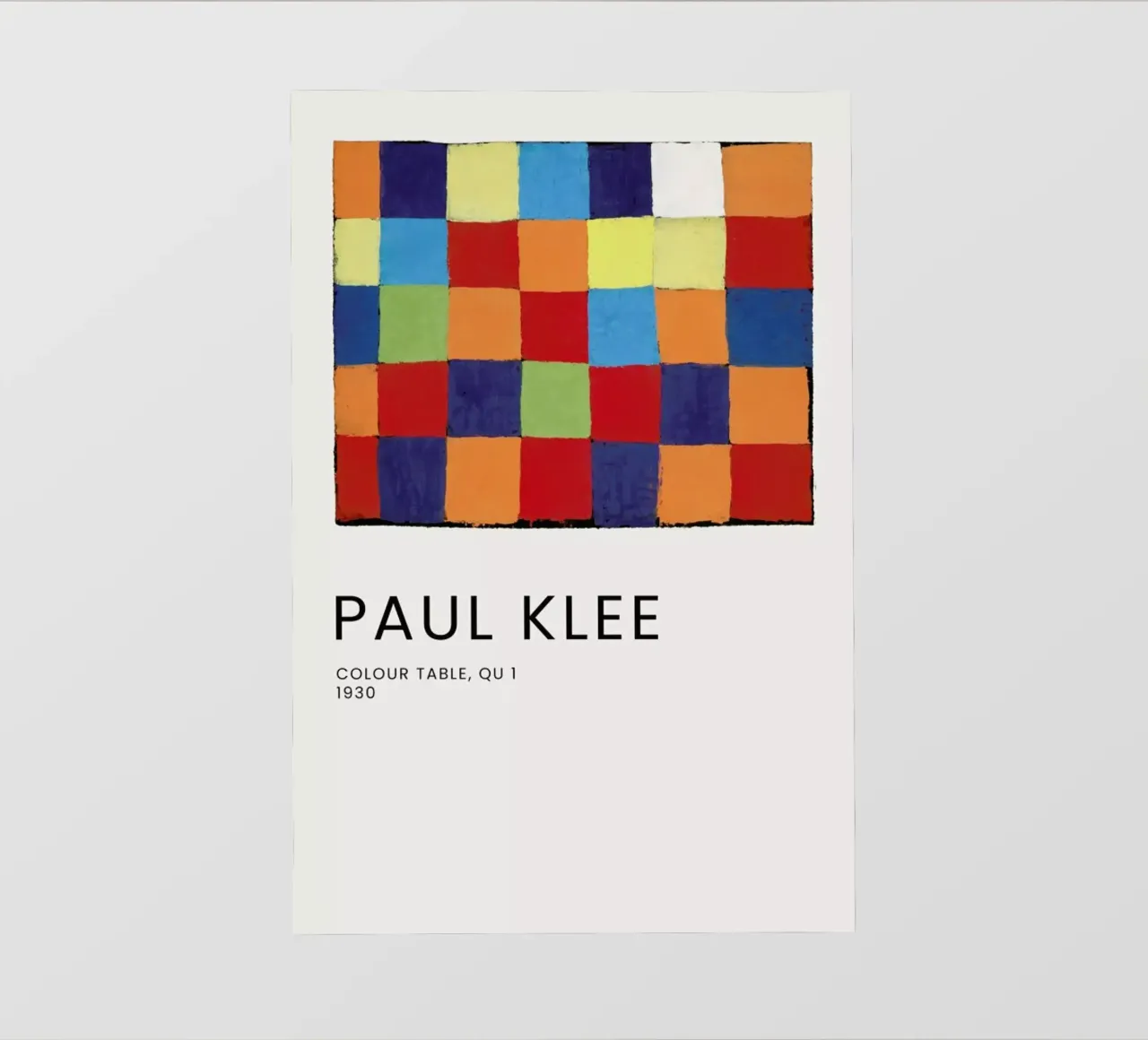 Klee - Colour Table, Qu 1 telo in pvc da Vintage by JUNIQE