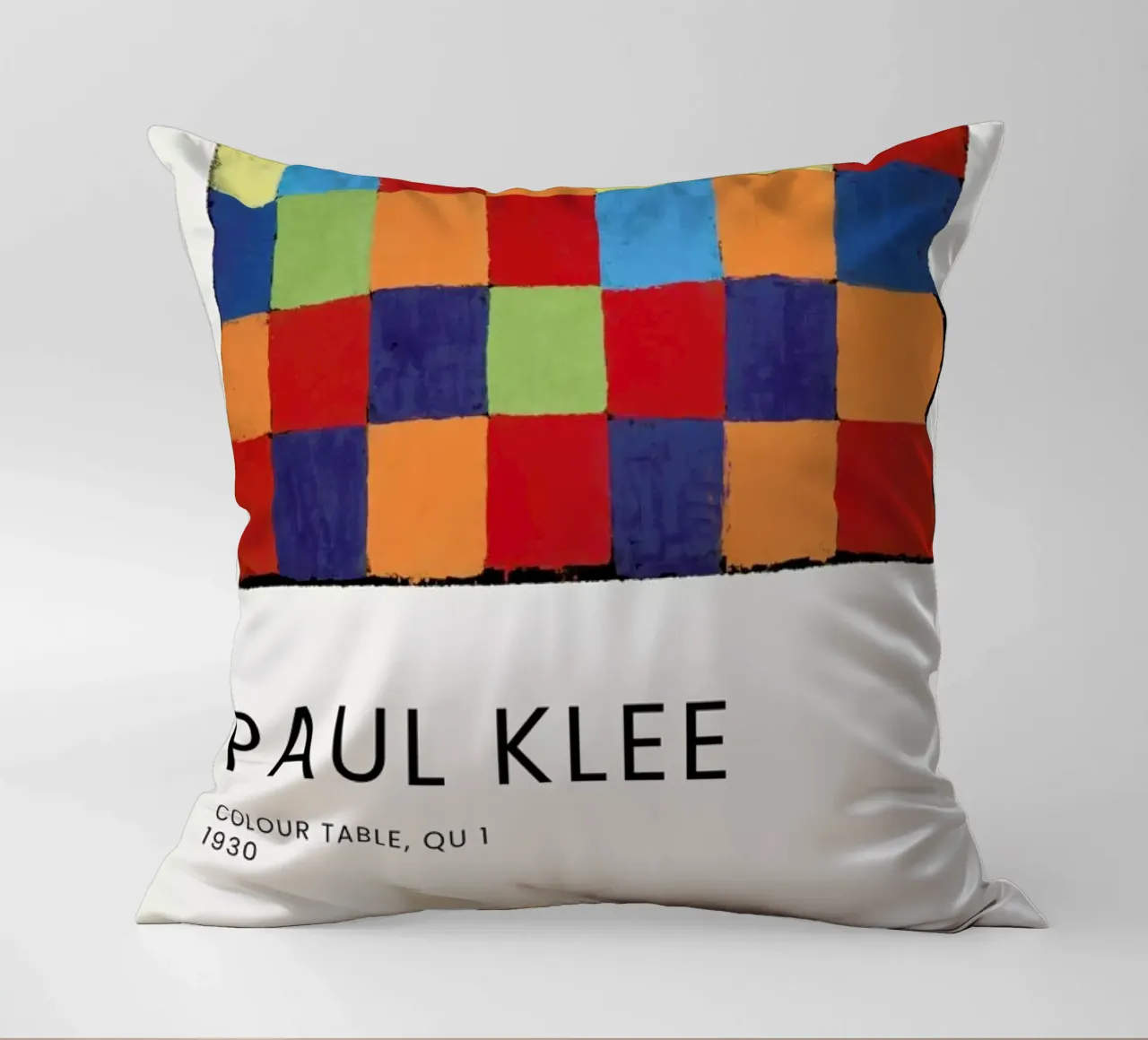 Klee - Colour Table, Qu 1 cuscino da Vintage by JUNIQE