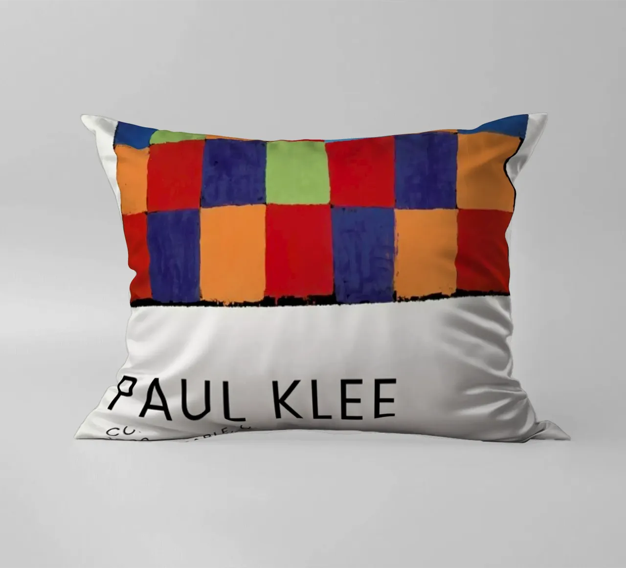Klee - Colour Table, Qu 1 Kissen von Vintage by JUNIQE