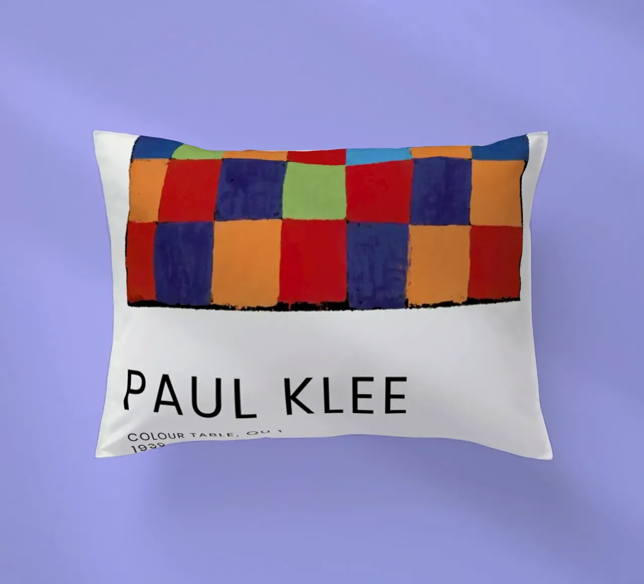 Klee - Colour Table, Qu 1 cuscino da Vintage by JUNIQE