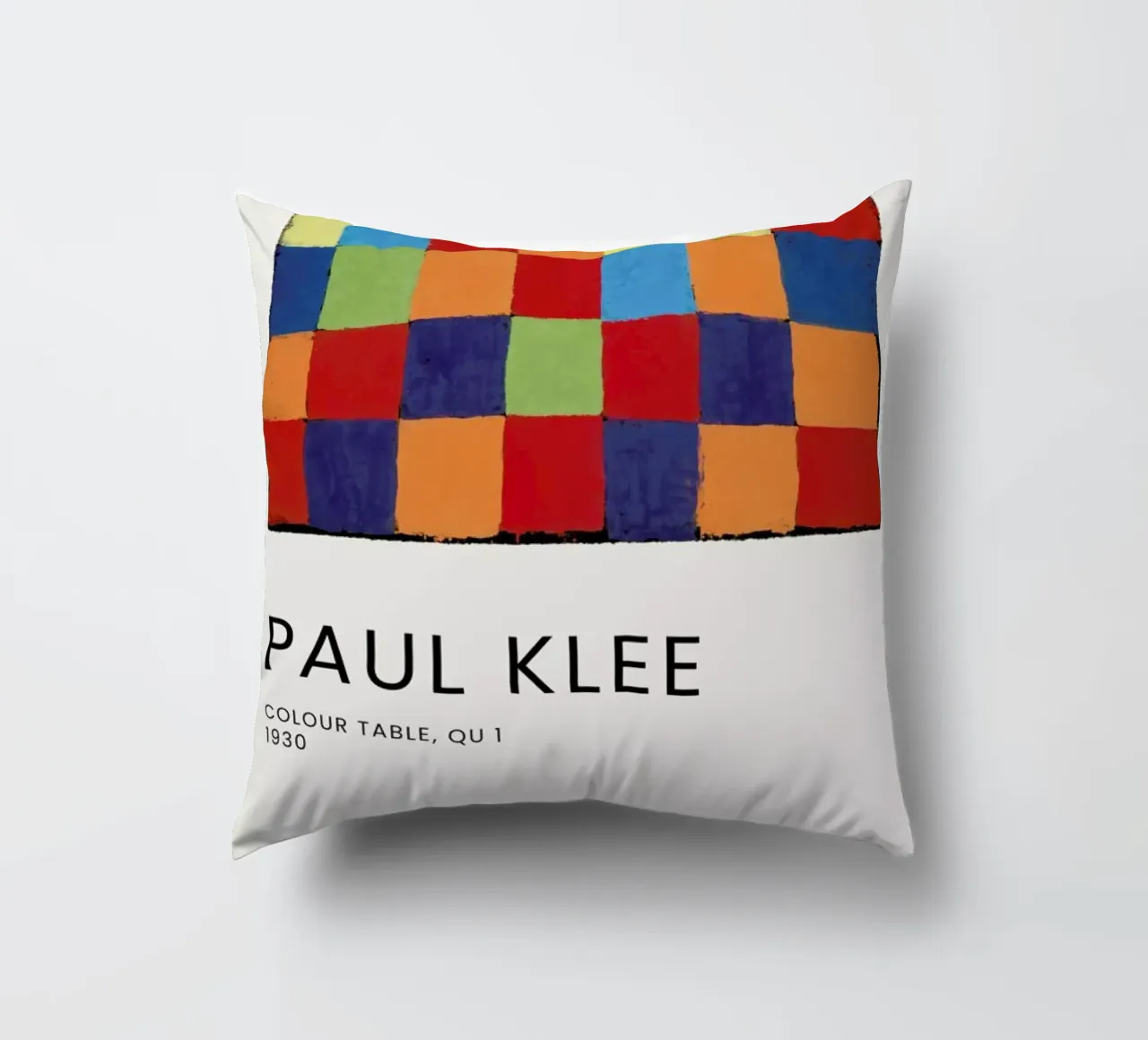 Klee - Colour Table, Qu 1 Kissen von Vintage by JUNIQE
