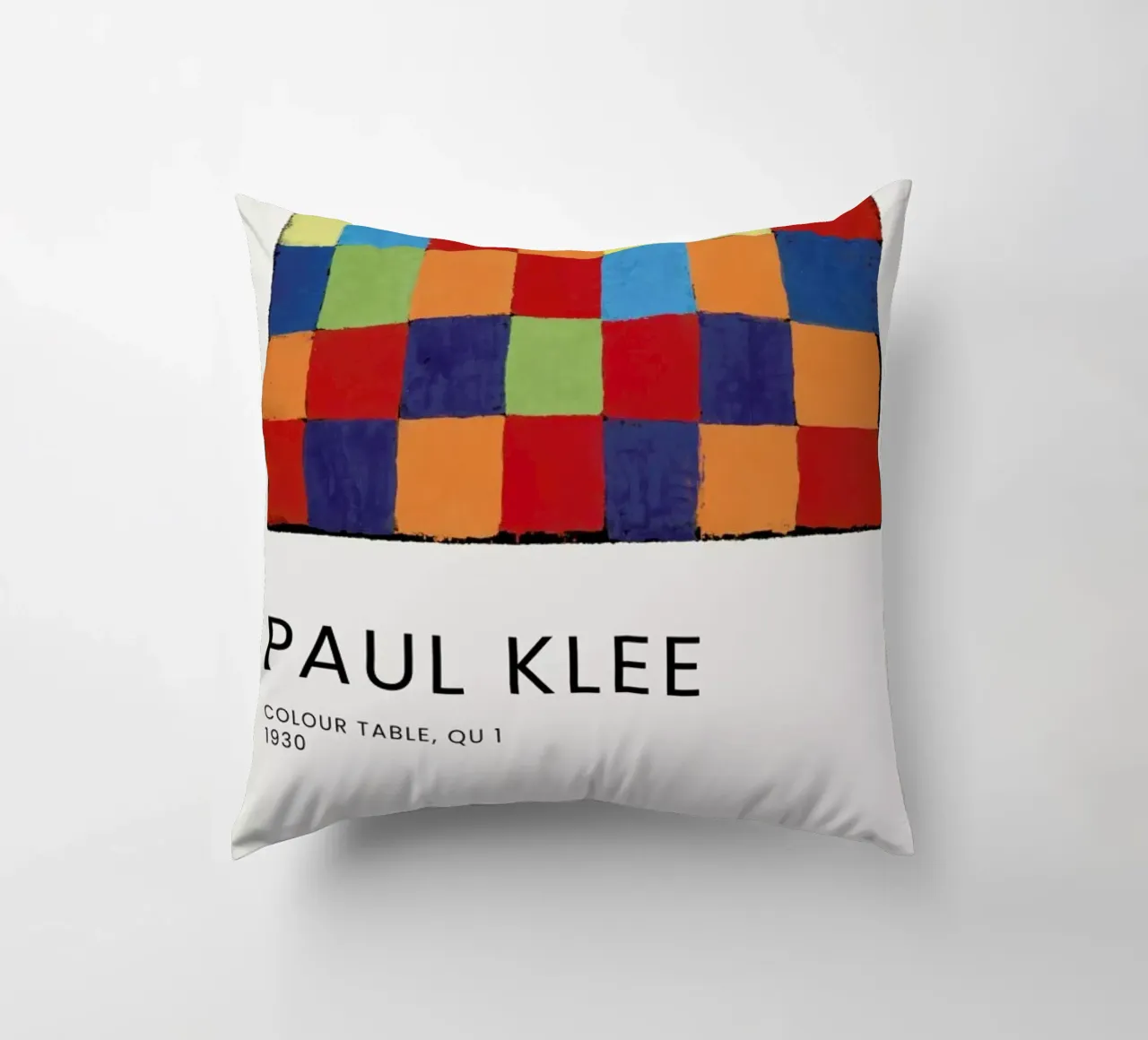 Klee - Colour Table, Qu 1 cuscino da Vintage by JUNIQE