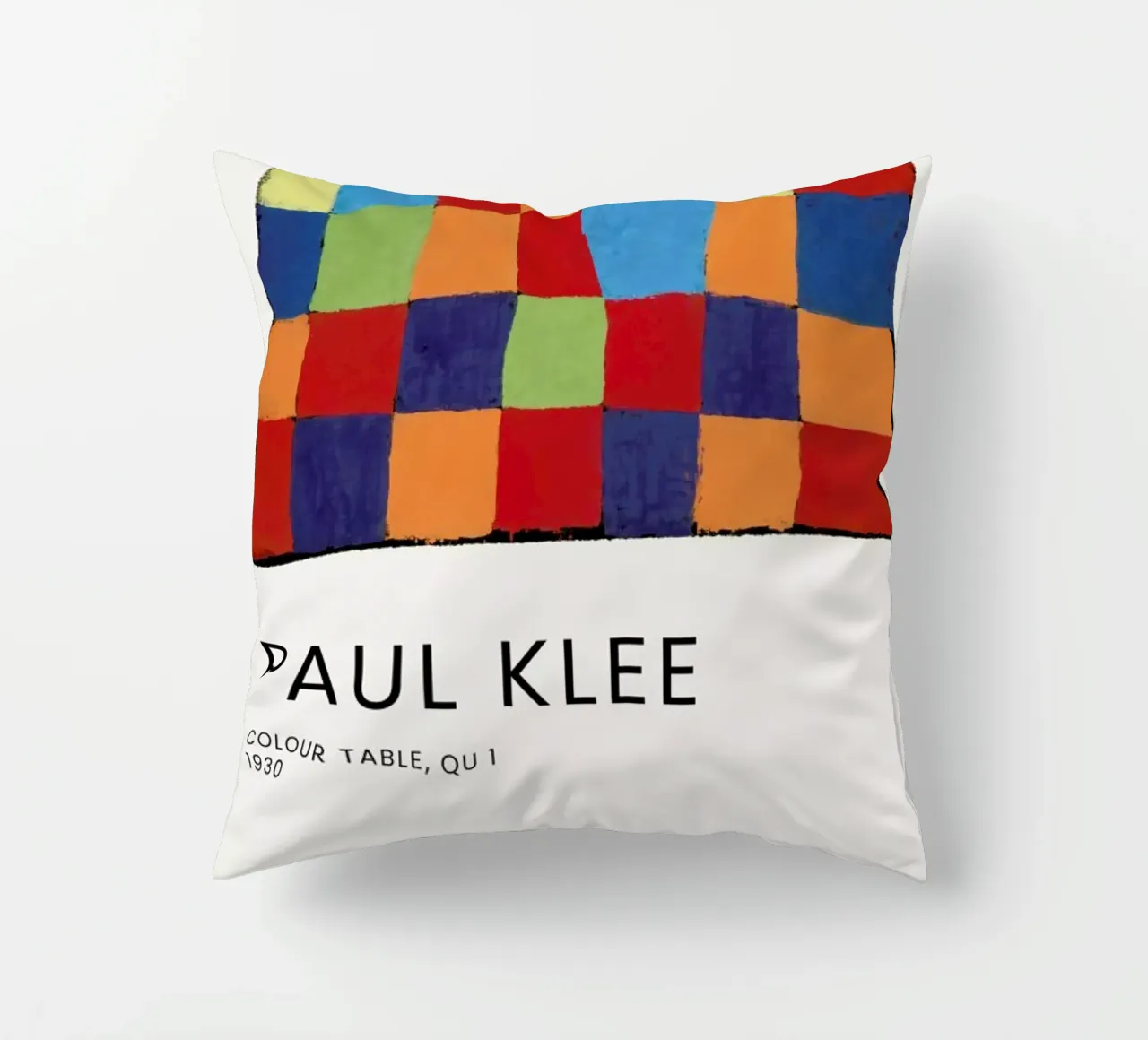 Klee - Colour Table, Qu 1 Kissen von Vintage by JUNIQE
