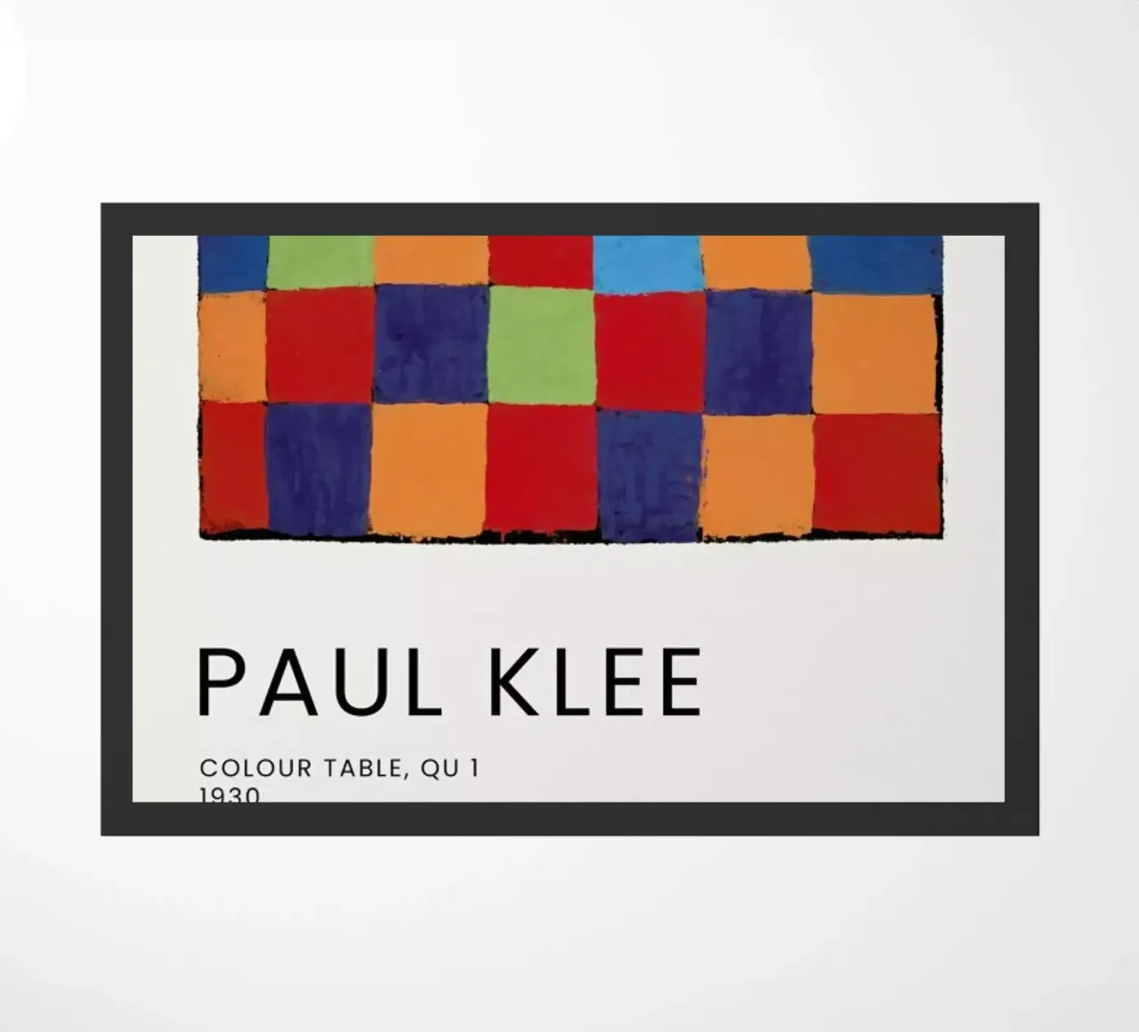 Klee - Colour Table, Qu 1 zerbino da Vintage by JUNIQE
