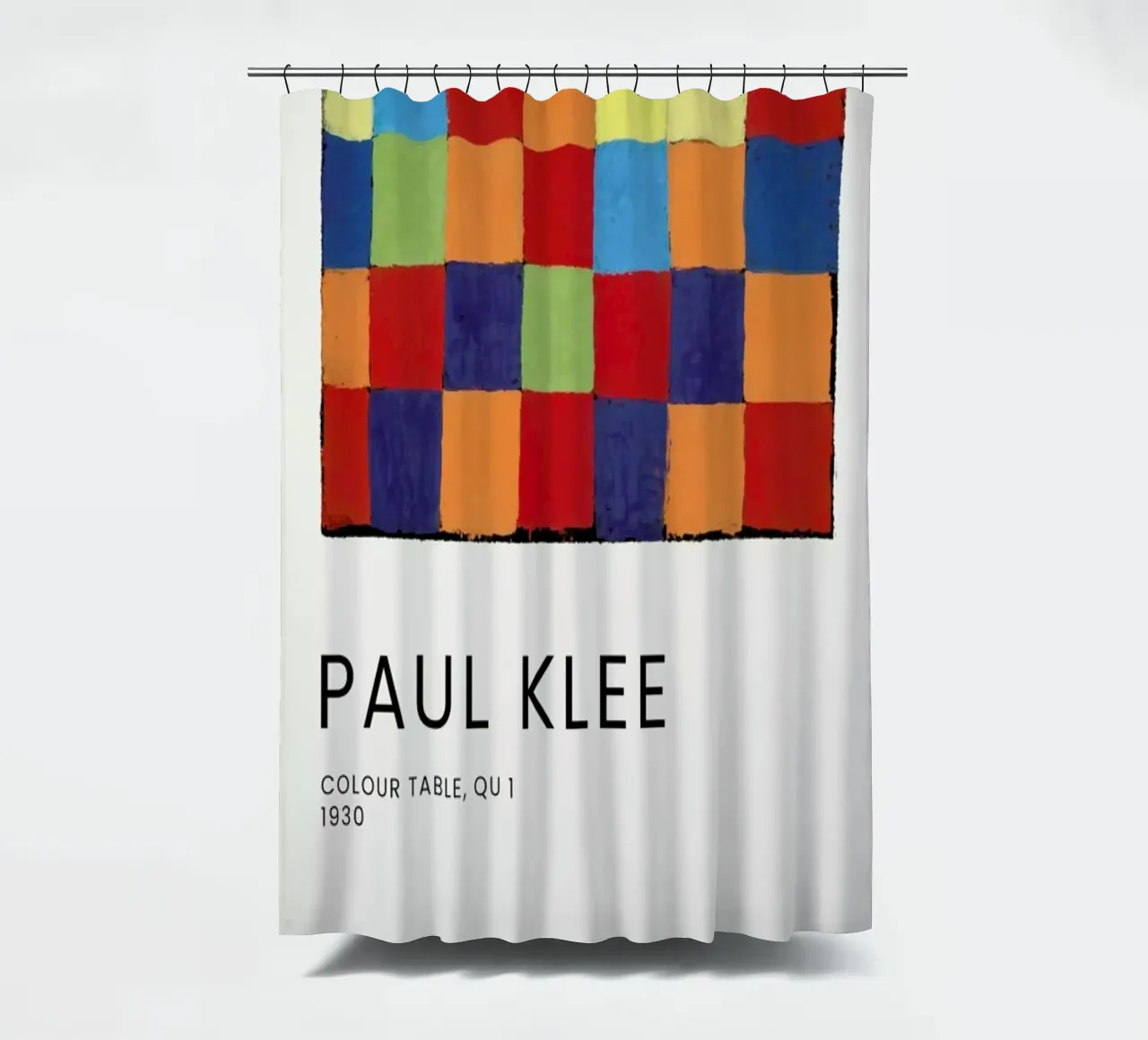 Klee - Colour Table, Qu 1 tenda da doccia da Vintage by JUNIQE