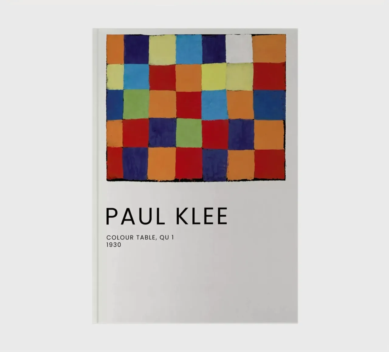 Klee - Colour Table, Qu 1 Notizbuch von Vintage by JUNIQE