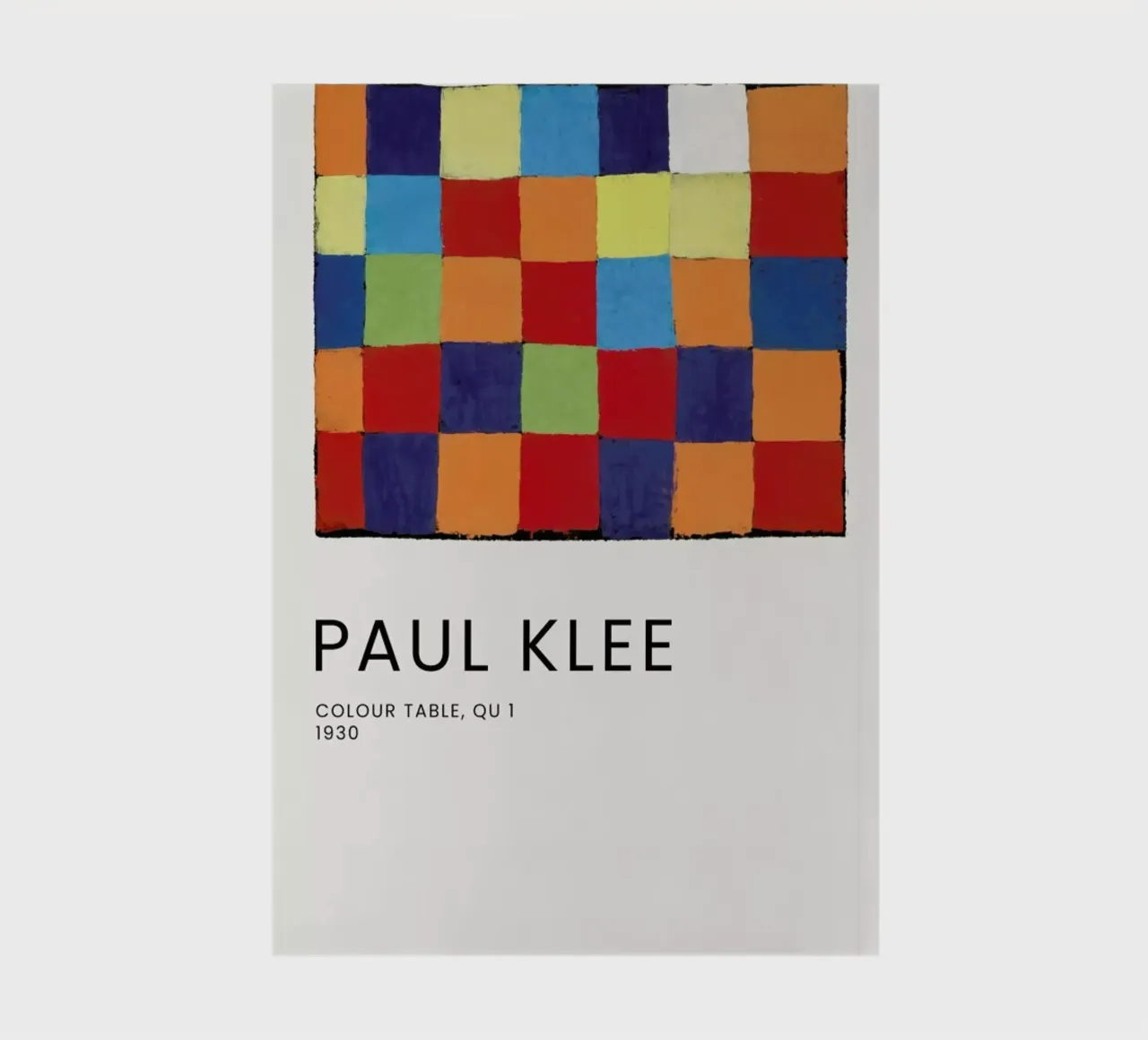 Klee - Colour Table, Qu 1 Notizbuch von Vintage by JUNIQE