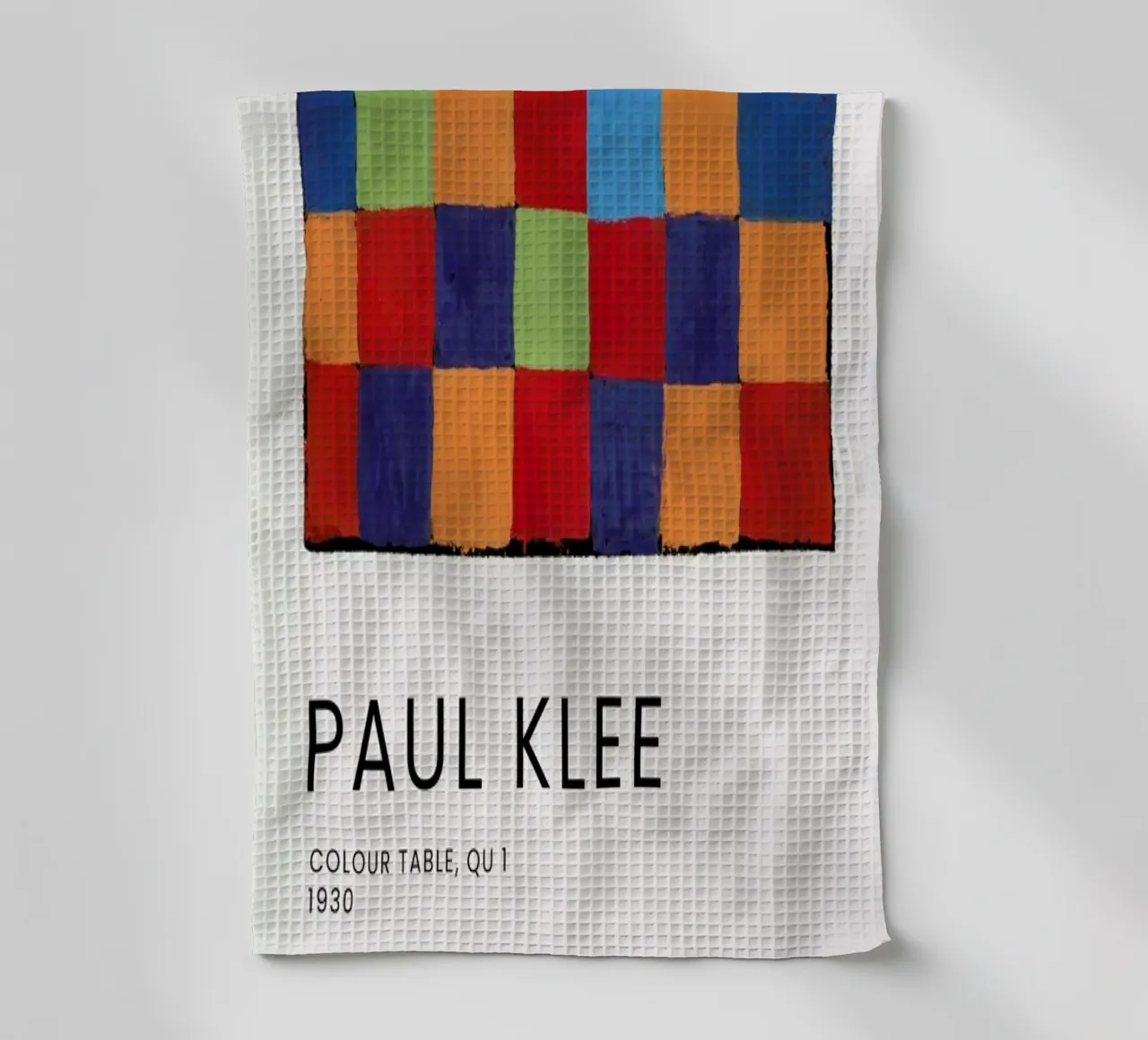 Klee - Colour Table, Qu 1 canovaccio da cucina da Vintage by JUNIQE