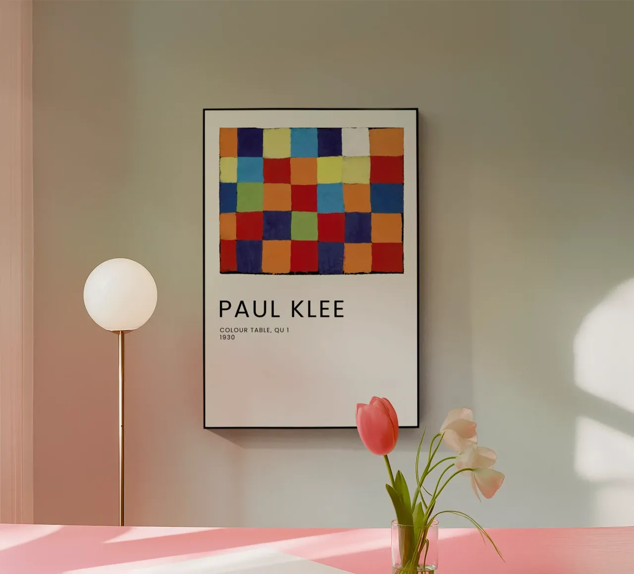 Klee - Colour Table, Qu 1 plexiglass da Vintage by JUNIQE