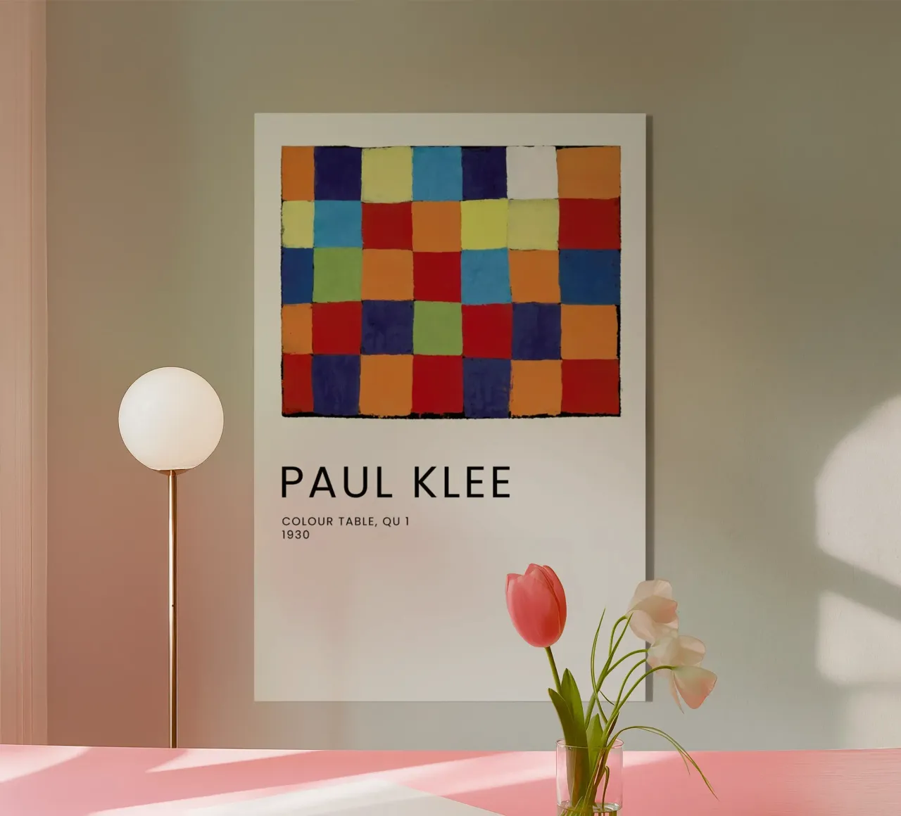Klee - Colour Table, Qu 1 plexiglass da Vintage by JUNIQE