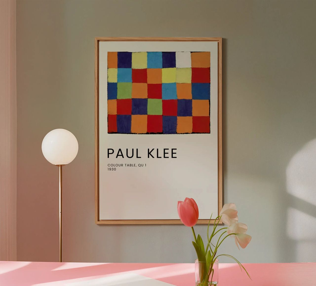 Klee - Colour Table, Qu 1 alluminio dibond da Vintage by JUNIQE