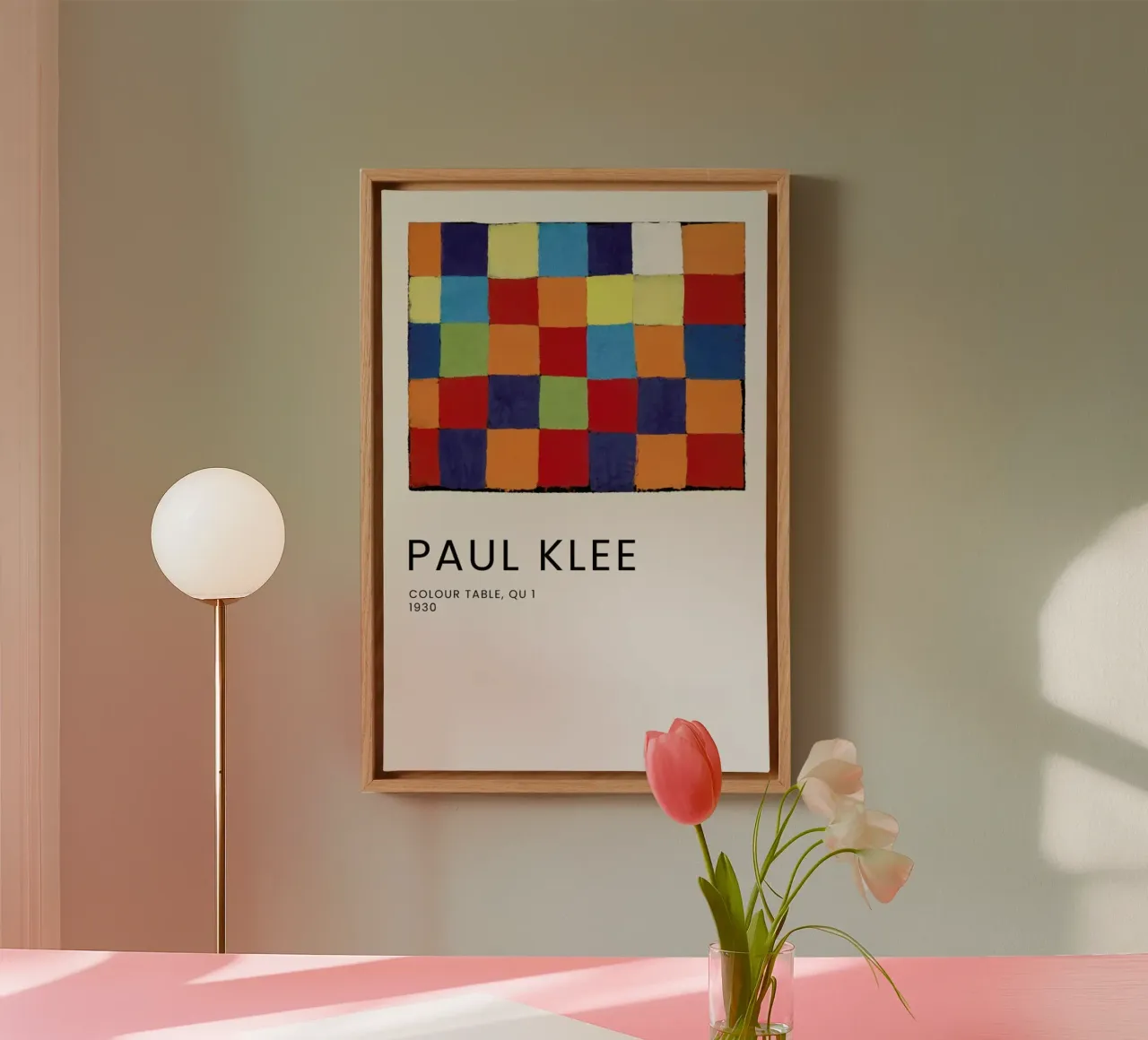Klee - Colour Table, Qu 1 tela da Vintage by JUNIQE