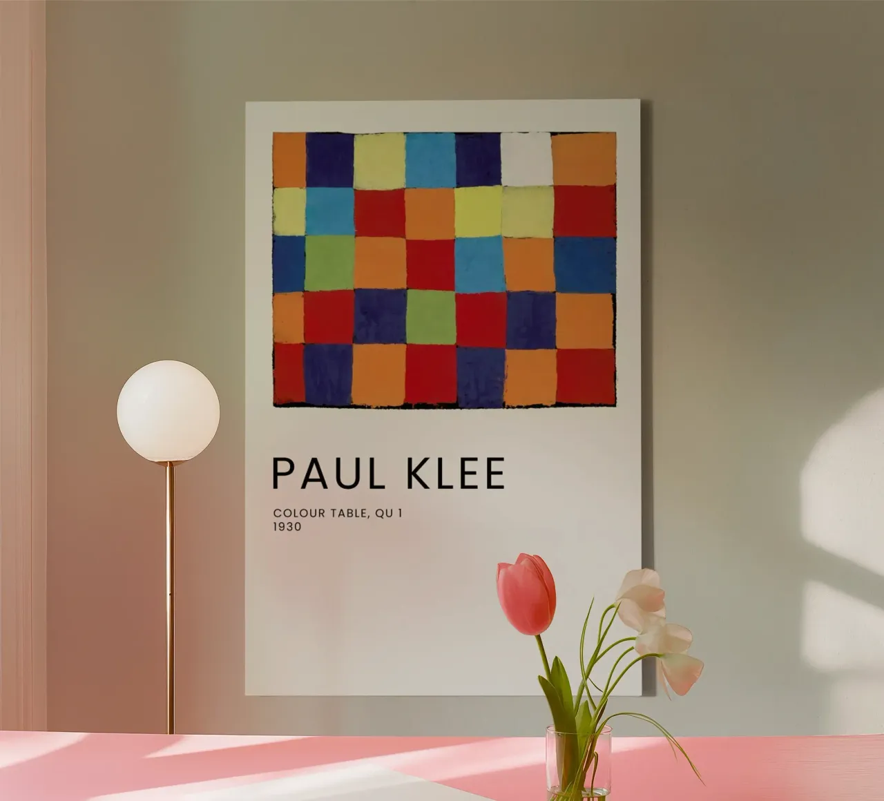 Klee - Colour Table, Qu 1 tela da Vintage by JUNIQE