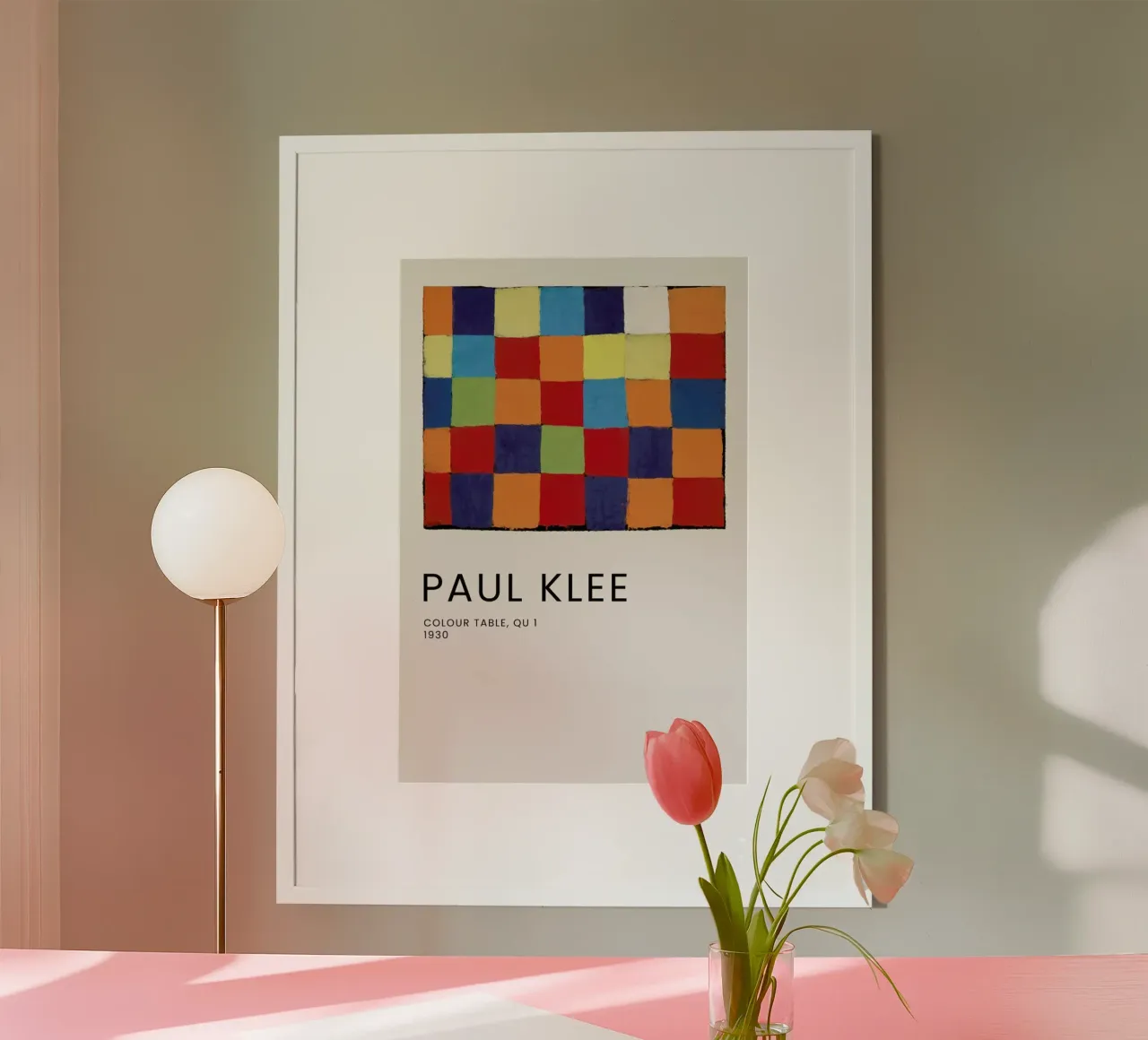 Klee - Colour Table, Qu 1 carta hahnemühle da Vintage by JUNIQE