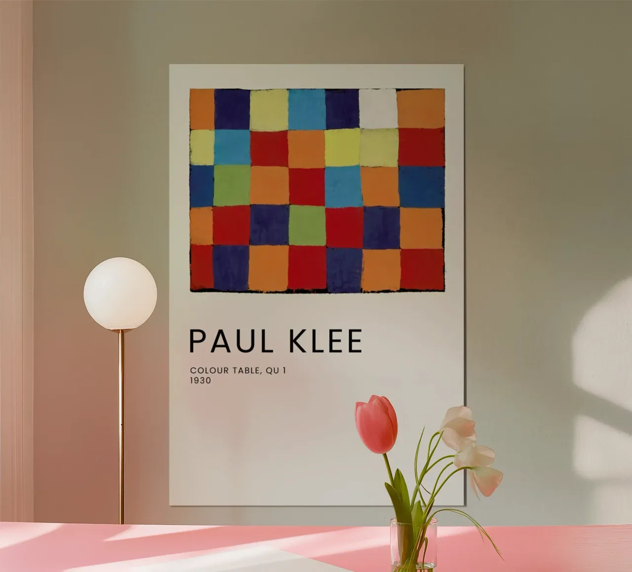 Klee - Colour Table, Qu 1 carta hahnemühle da Vintage by JUNIQE
