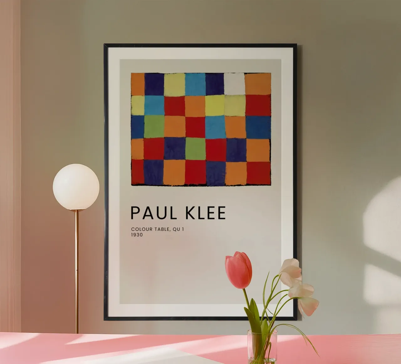 Klee - Colour Table, Qu 1 carta hahnemühle da Vintage by JUNIQE
