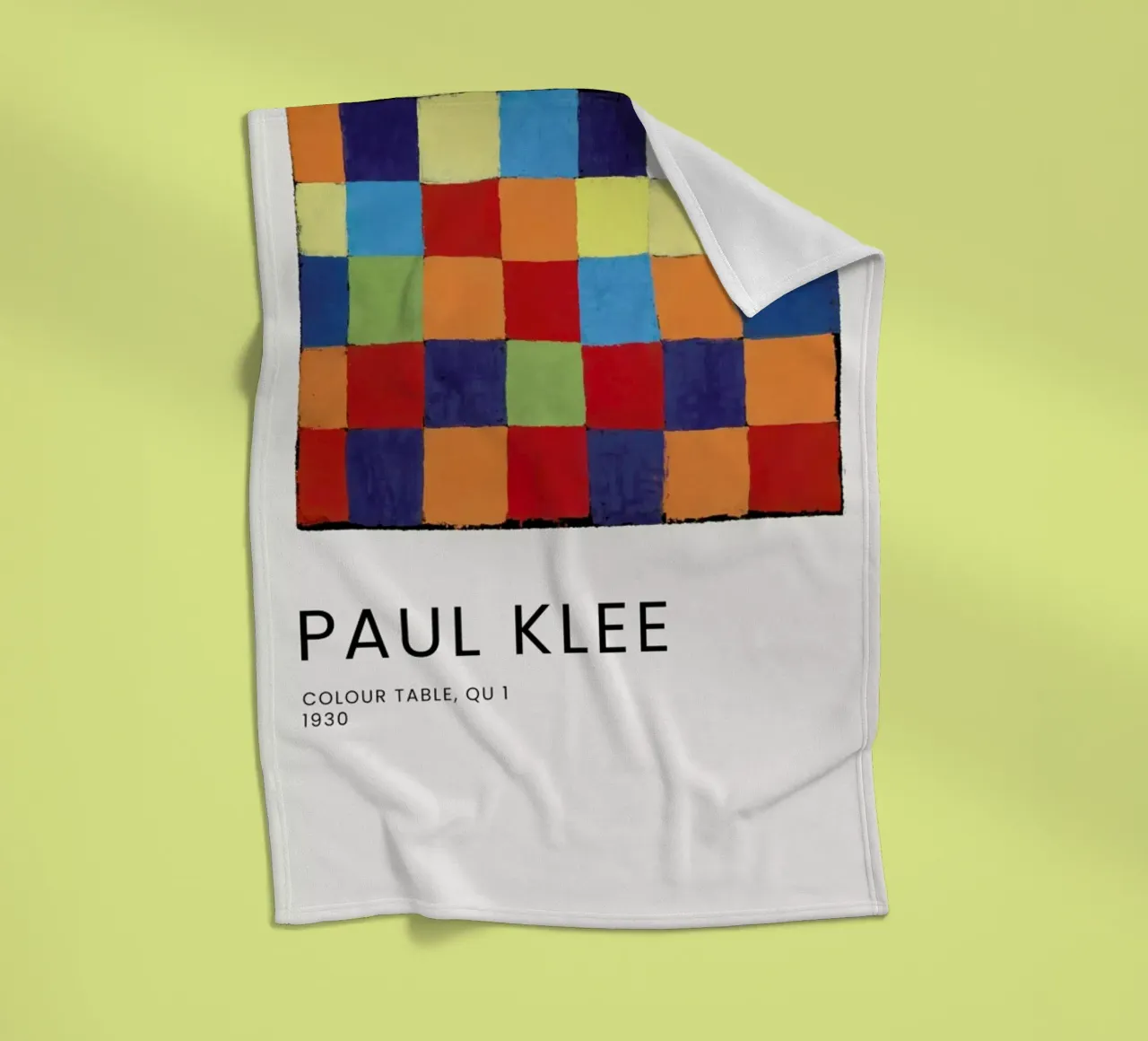 Klee - Colour Table, Qu 1 coperta in pile da Vintage by JUNIQE