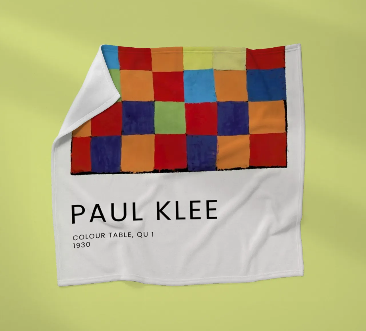 Klee - Colour Table, Qu 1 coperta in pile da Vintage by JUNIQE