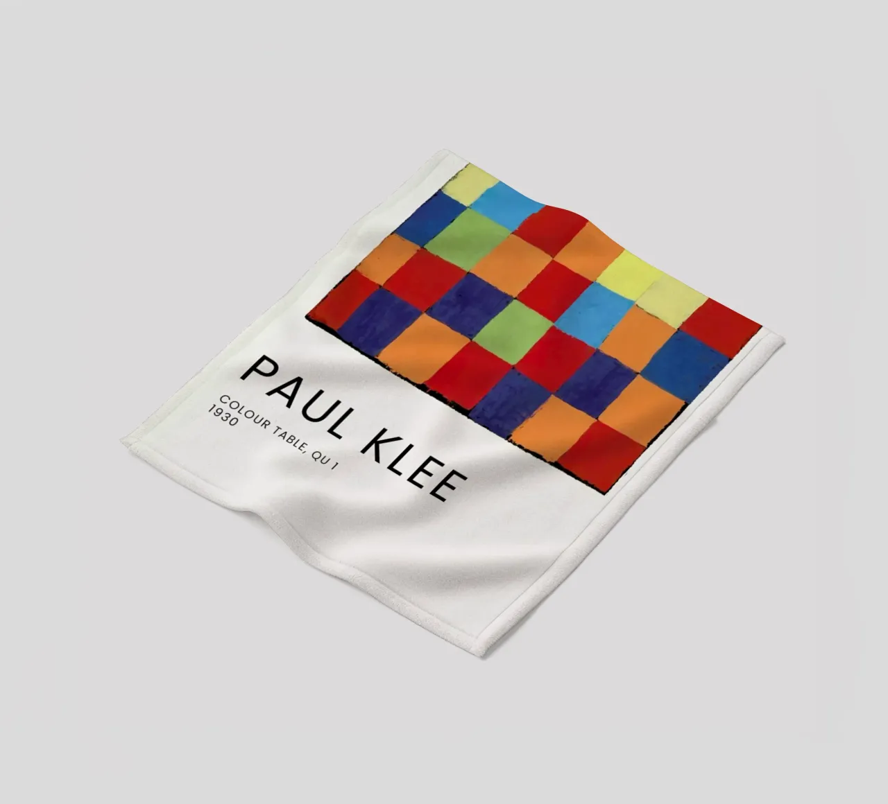 Klee - Colour Table, Qu 1 coperta in pile da Vintage by JUNIQE