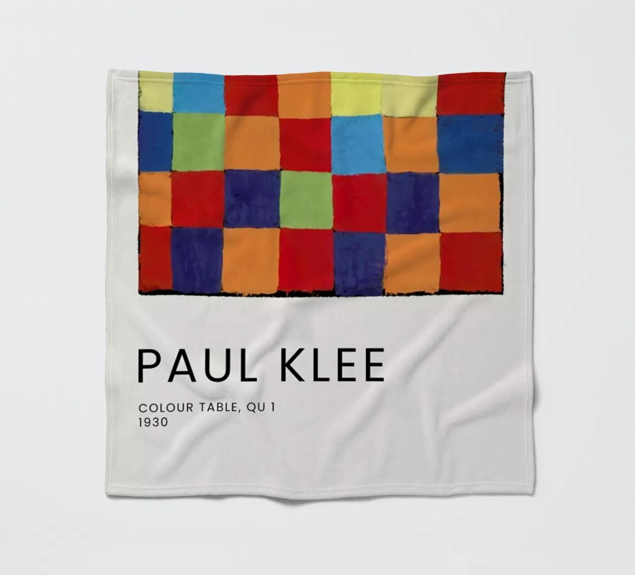 Klee - Colour Table, Qu 1 coperta in pile da Vintage by JUNIQE