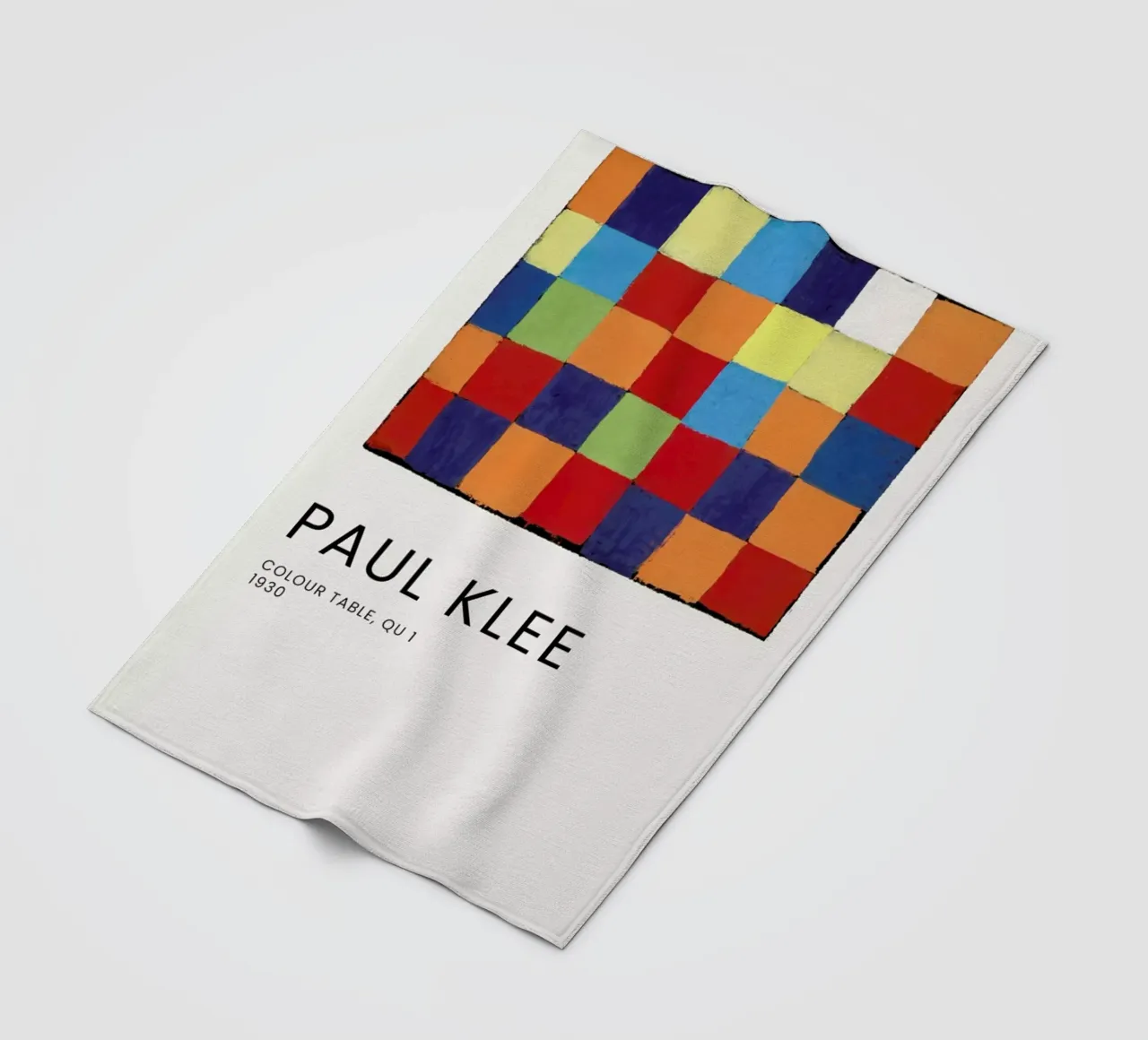 Klee - Colour Table, Qu 1 coperta in pile da Vintage by JUNIQE