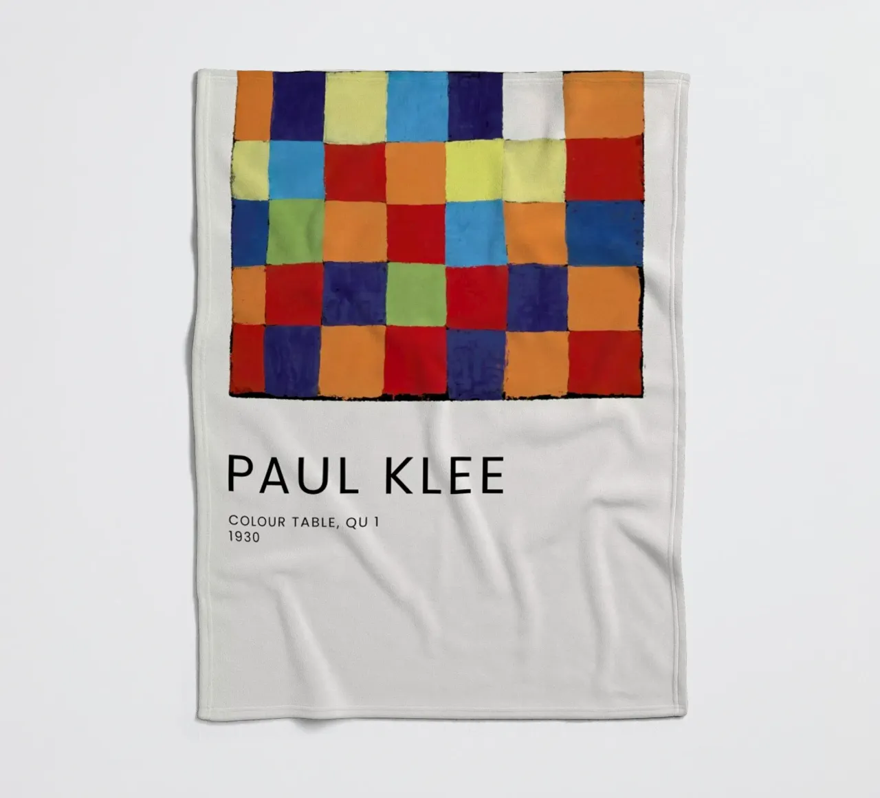 Klee - Colour Table, Qu 1 coperta in pile da Vintage by JUNIQE