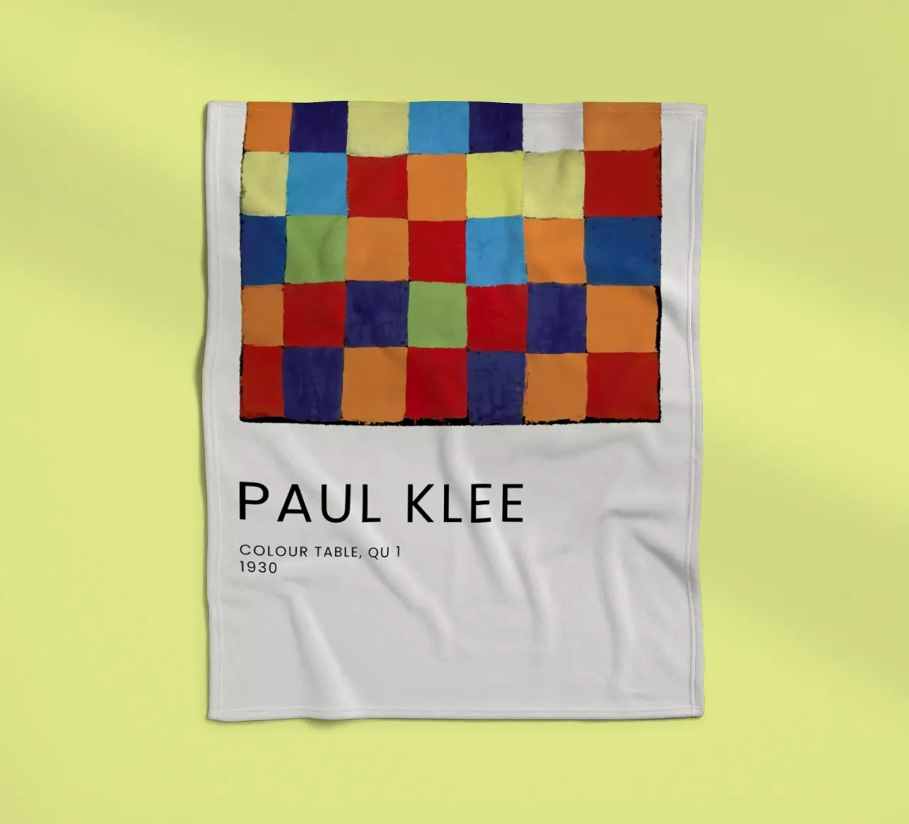 Klee - Colour Table, Qu 1 coperta in pile da Vintage by JUNIQE