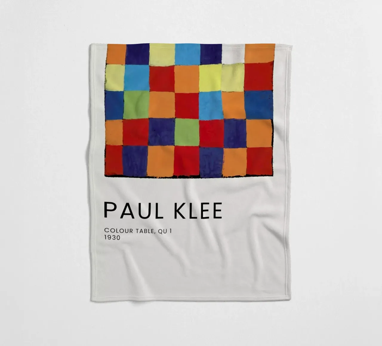 Klee - Colour Table, Qu 1 coperta in pile da Vintage by JUNIQE