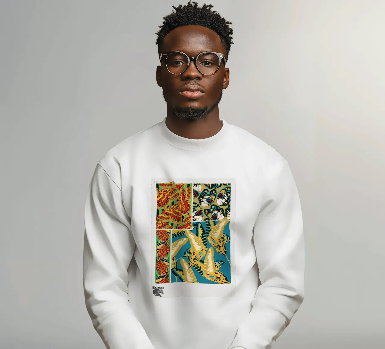 E.A. Séguy - 1925 Art Deco Butterflies Pattern from Papillon sweatshirt by ClubArt