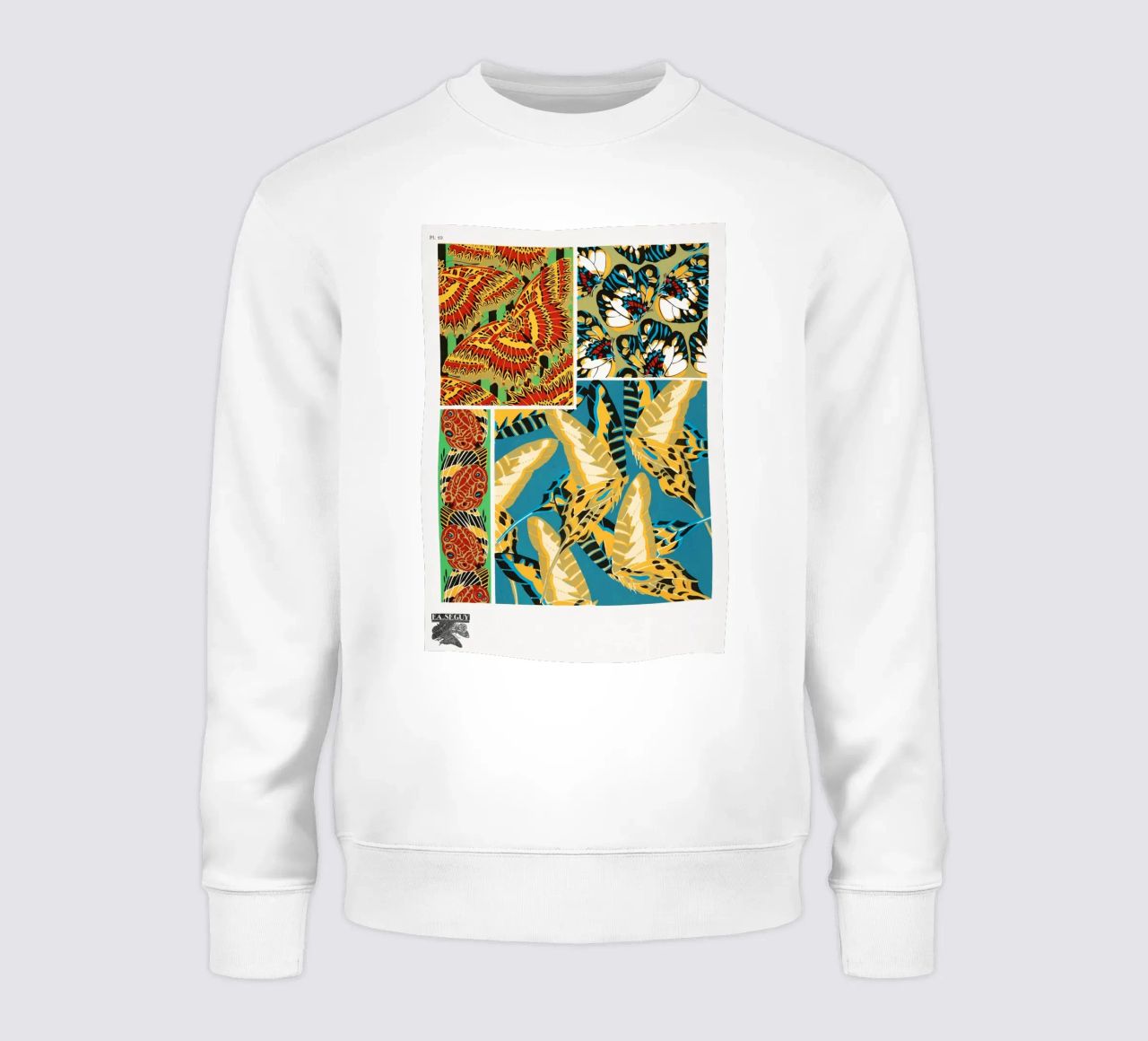 E.A. Séguy - 1925 Art Deco Butterflies Pattern from Papillon sweatshirt by ClubArt
