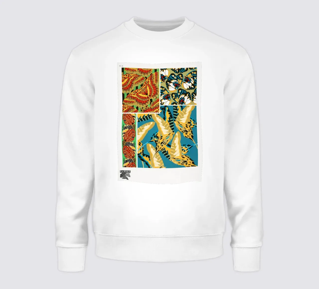 E.A. Séguy - 1925 Art Deco Butterflies Pattern from Papillon sweatshirt by ClubArt