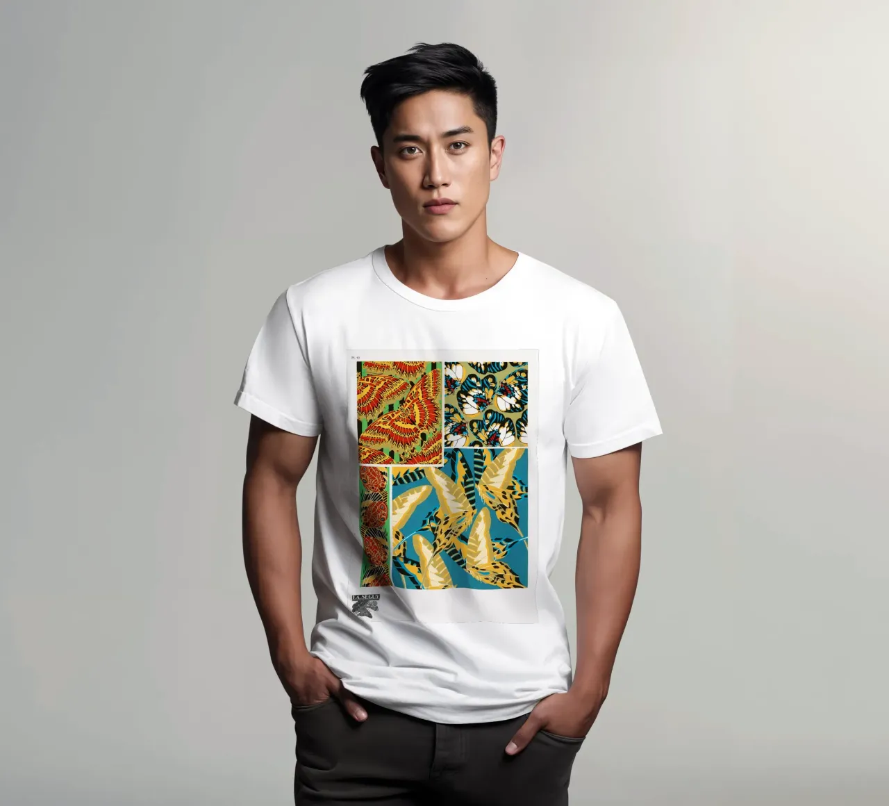 E.A. Séguy - 1925 Art Deco Butterflies Pattern from Papillon t-shirt by ClubArt