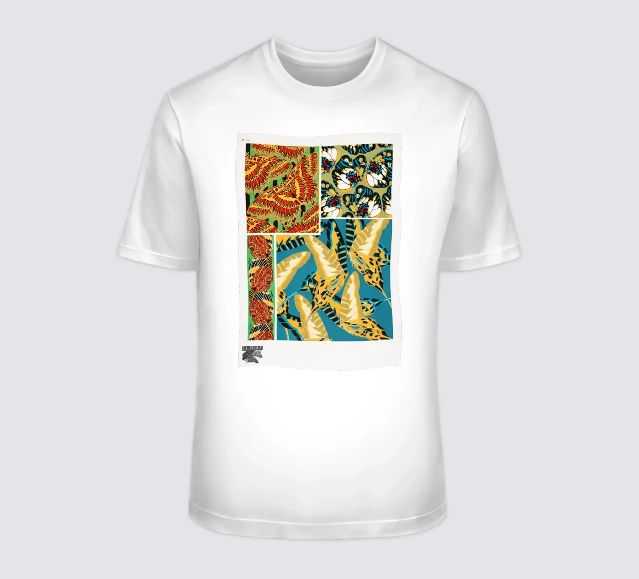 E.A. Séguy - 1925 Art Deco Butterflies Pattern from Papillon t-shirt by ClubArt