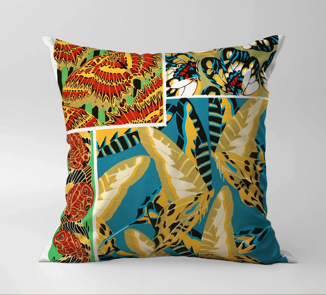 E.A. Séguy - 1925 Art Deco Butterflies Pattern from Papillon decorative cushion by ClubArt