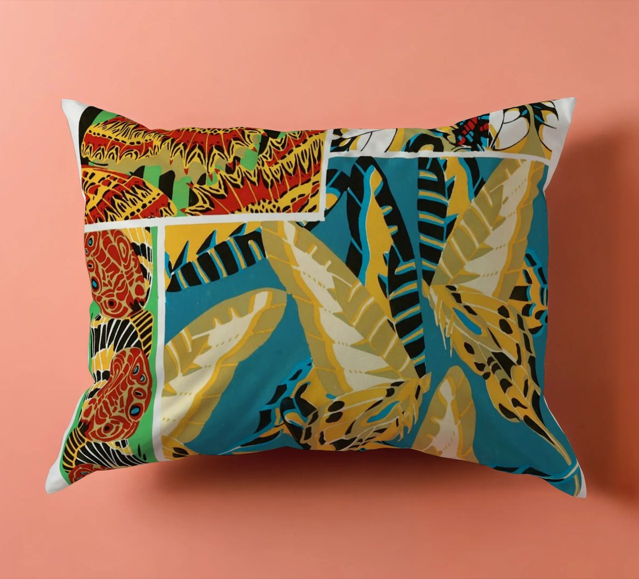 E.A. Séguy - 1925 Art Deco Butterflies Pattern from Papillon decorative cushion by ClubArt
