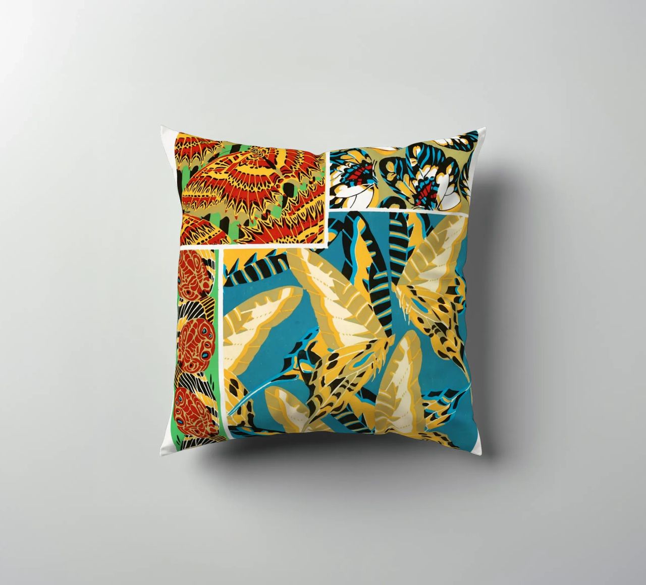 E.A. Séguy - 1925 Art Deco Butterflies Pattern from Papillon decorative cushion by ClubArt