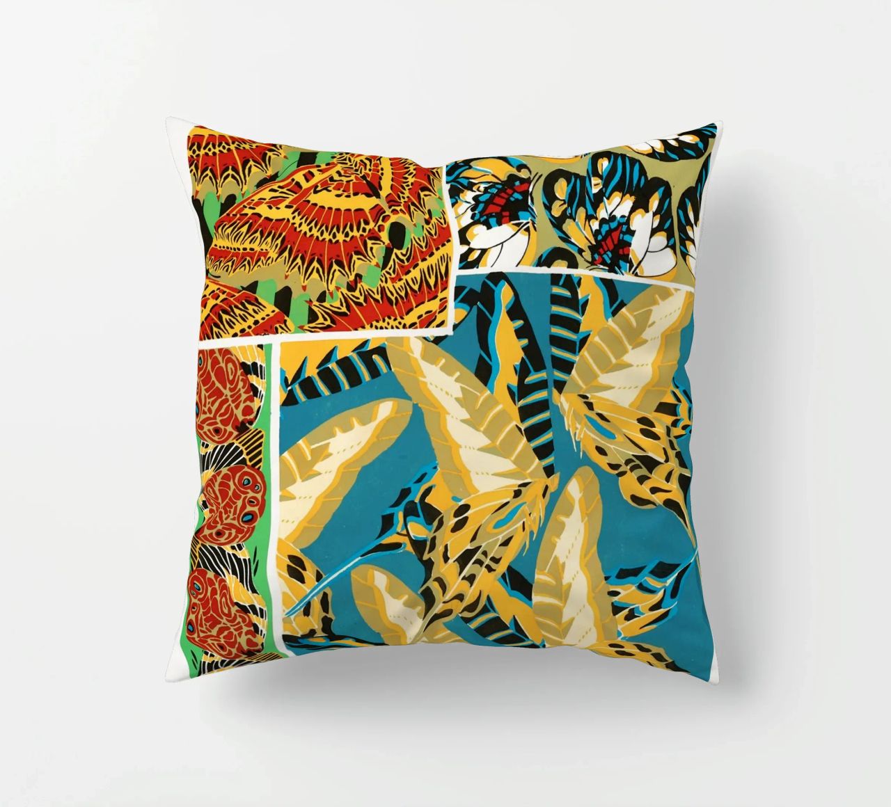 E.A. Séguy - 1925 Art Deco Butterflies Pattern from Papillon decorative cushion by ClubArt