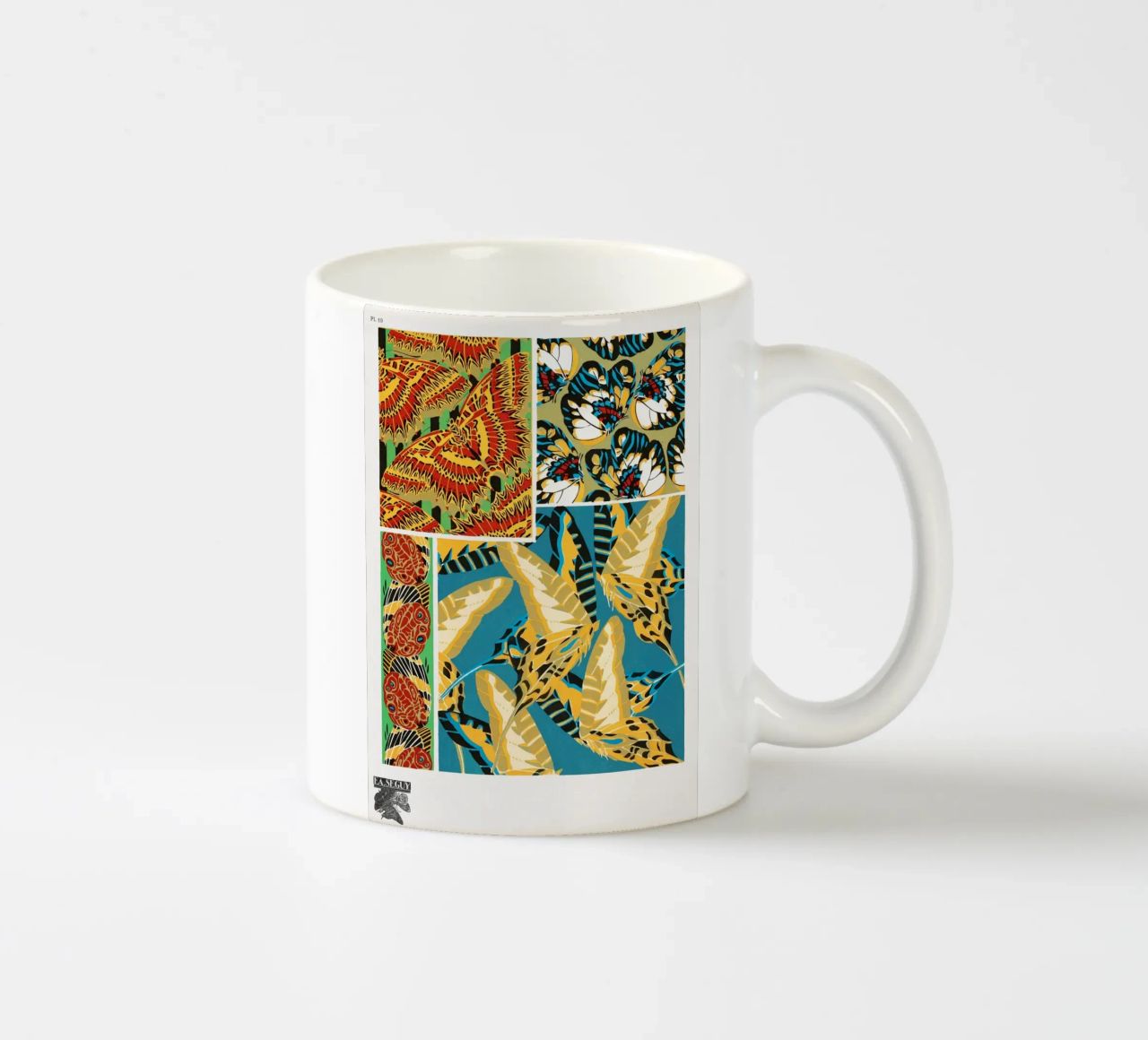 E.A. Séguy - 1925 Art Deco Butterflies Pattern from Papillon ceramic mug by ClubArt