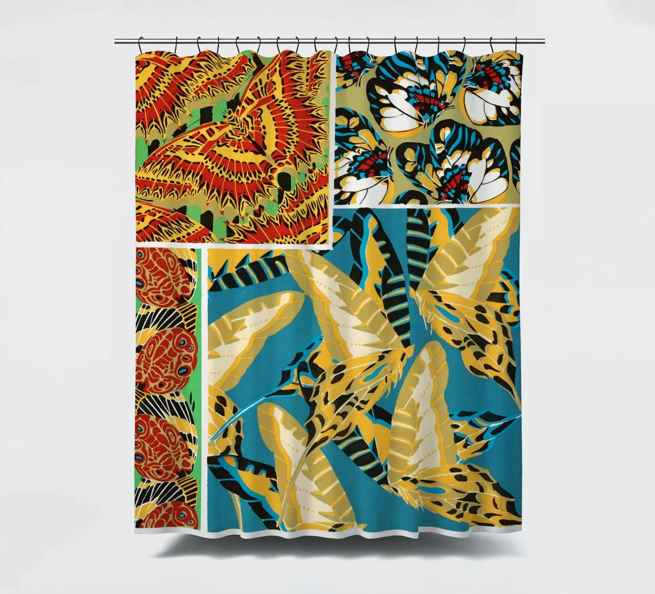 E.A. Séguy - 1925 Art Deco Butterflies Pattern from Papillon shower curtain by ClubArt
