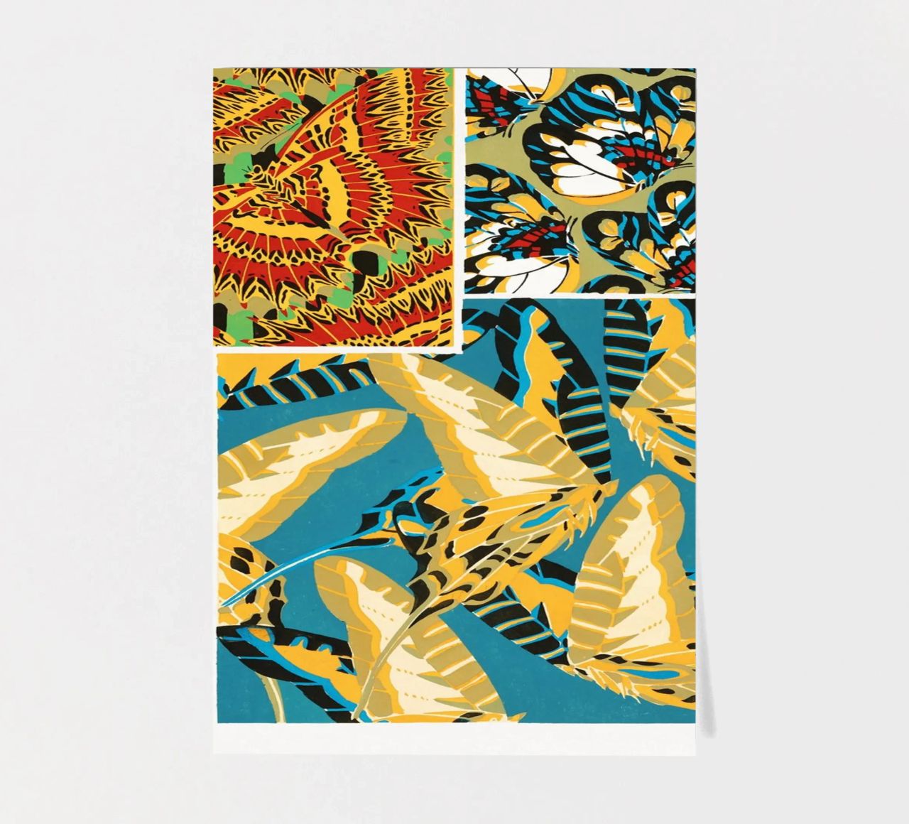 E.A. Séguy - 1925 Art Deco Butterflies Pattern from Papillon sticker sheet by ClubArt