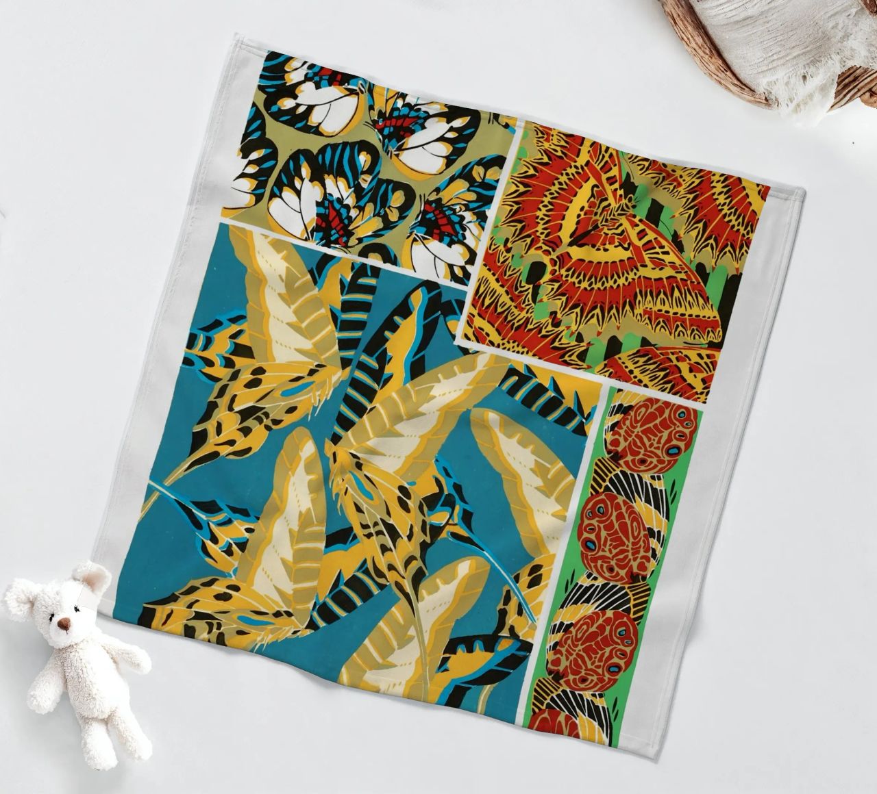 E.A. Séguy - 1925 Art Deco Butterflies Pattern from Papillon fleece blanket by ClubArt