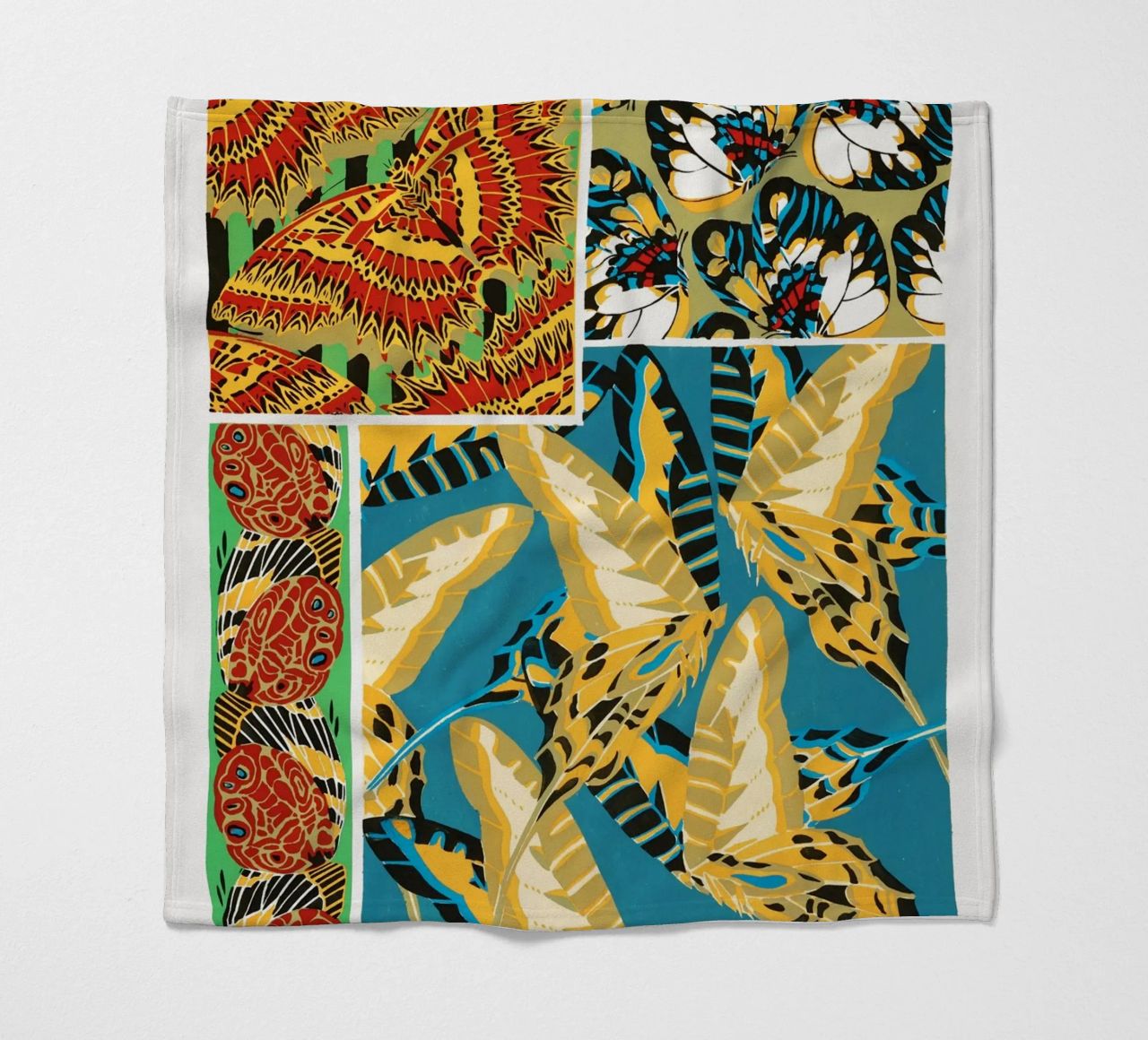E.A. Séguy - 1925 Art Deco Butterflies Pattern from Papillon fleece blanket by ClubArt