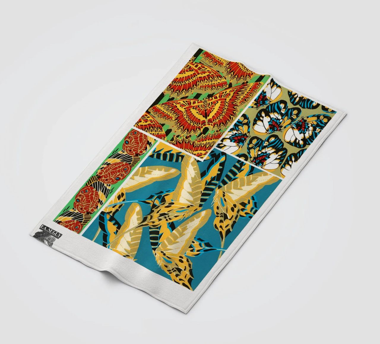 E.A. Séguy - 1925 Art Deco Butterflies Pattern from Papillon fleece blanket by ClubArt